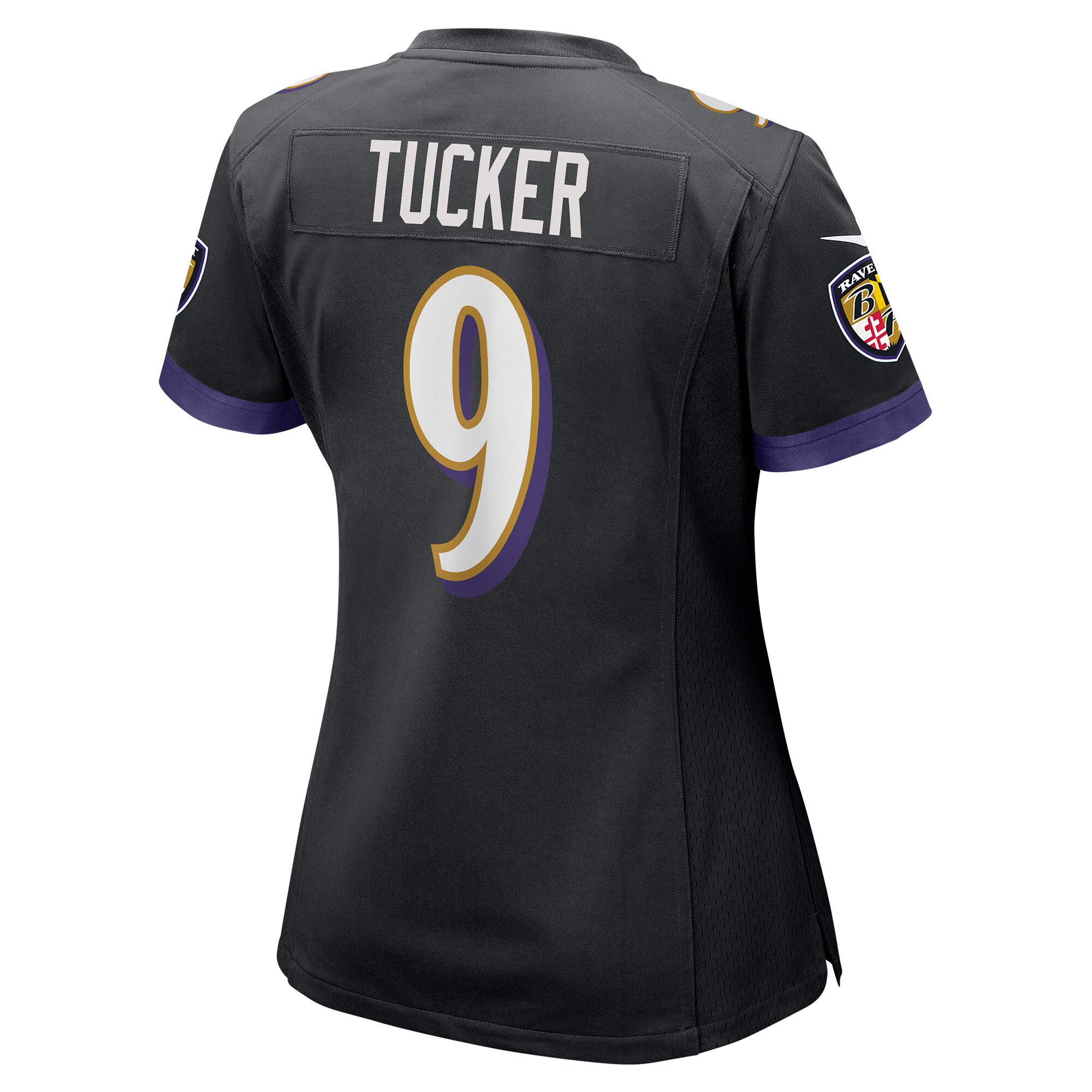Baltimore Ravens Justin Tucker Black Game NFL Jersey Women's