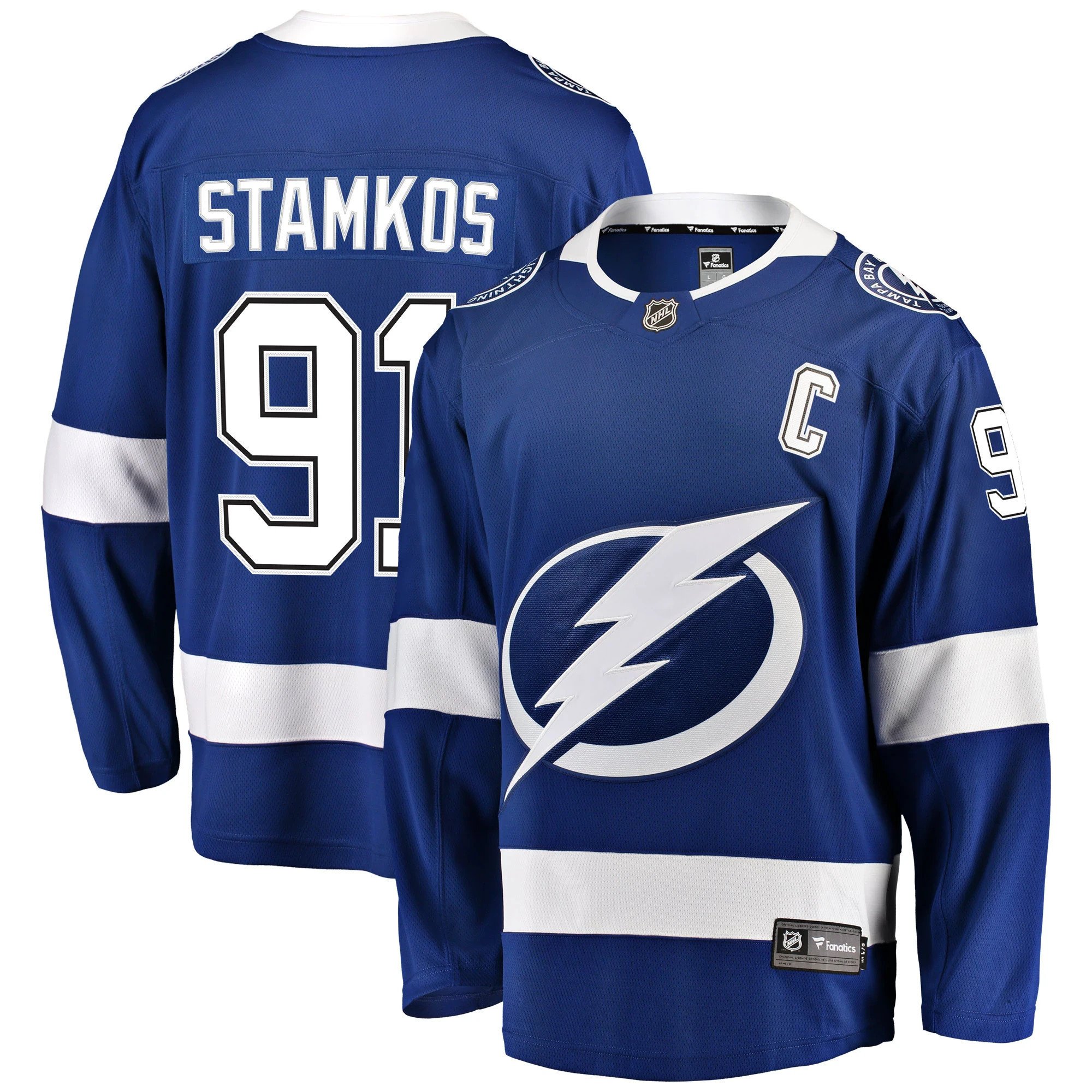 Tampa Bay Lightning Steven Stamkos Black Alternate Breakaway Player NHL Jersey Men's