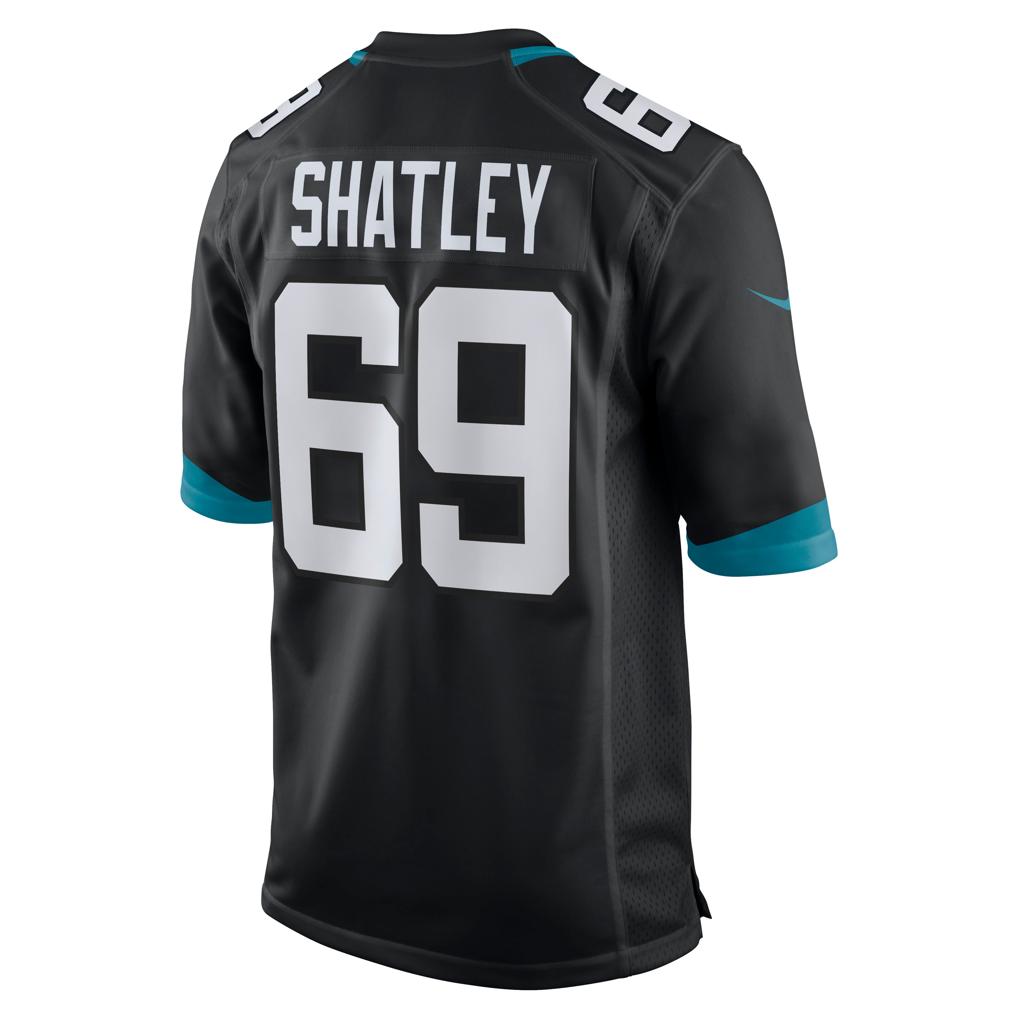 Jacksonville Jaguars Tyler Shatley Black Game NFL Jersey Men's