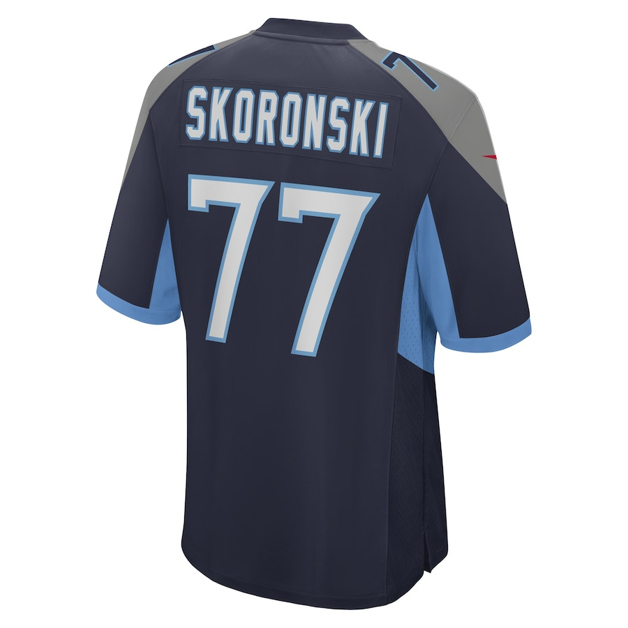 Peter Skoronski 77 Tennessee Titans Game Navy NFL Jersey Men's