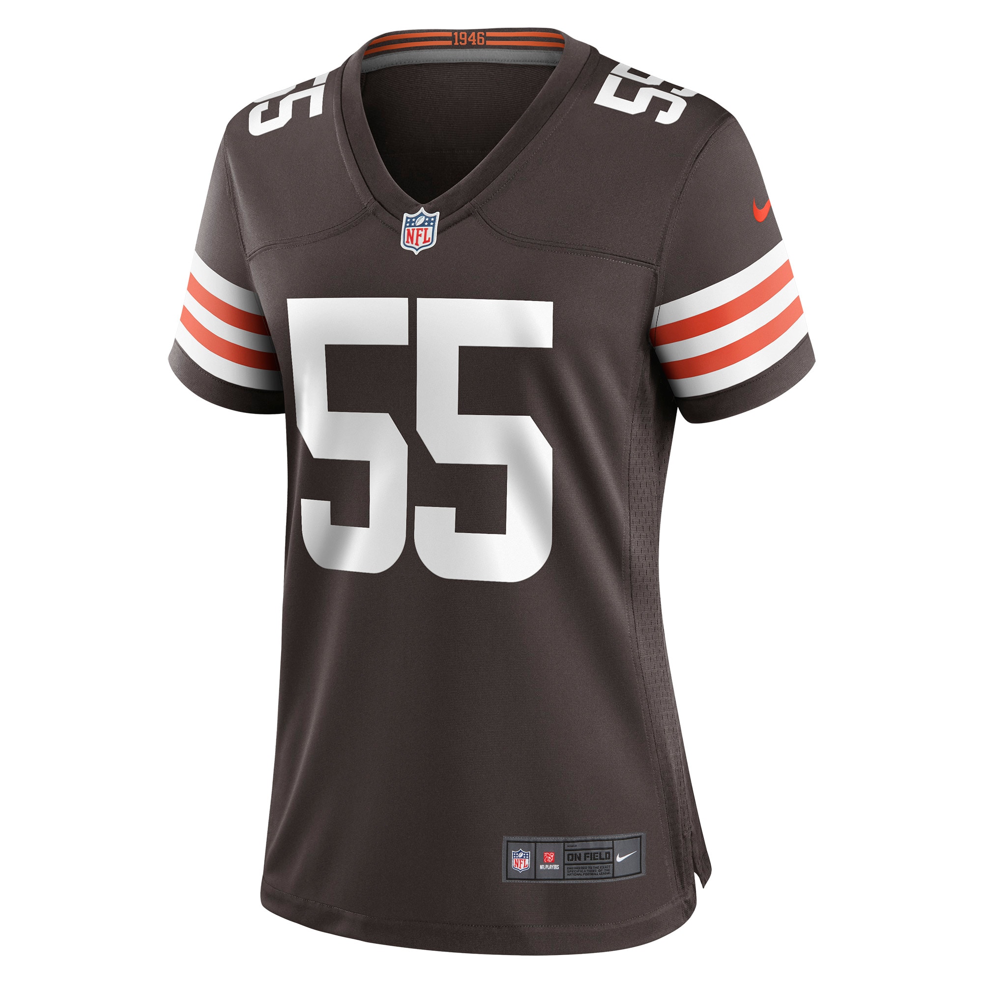 Cleveland Browns Ethan Pocic Brown Game NFL Jersey Women's