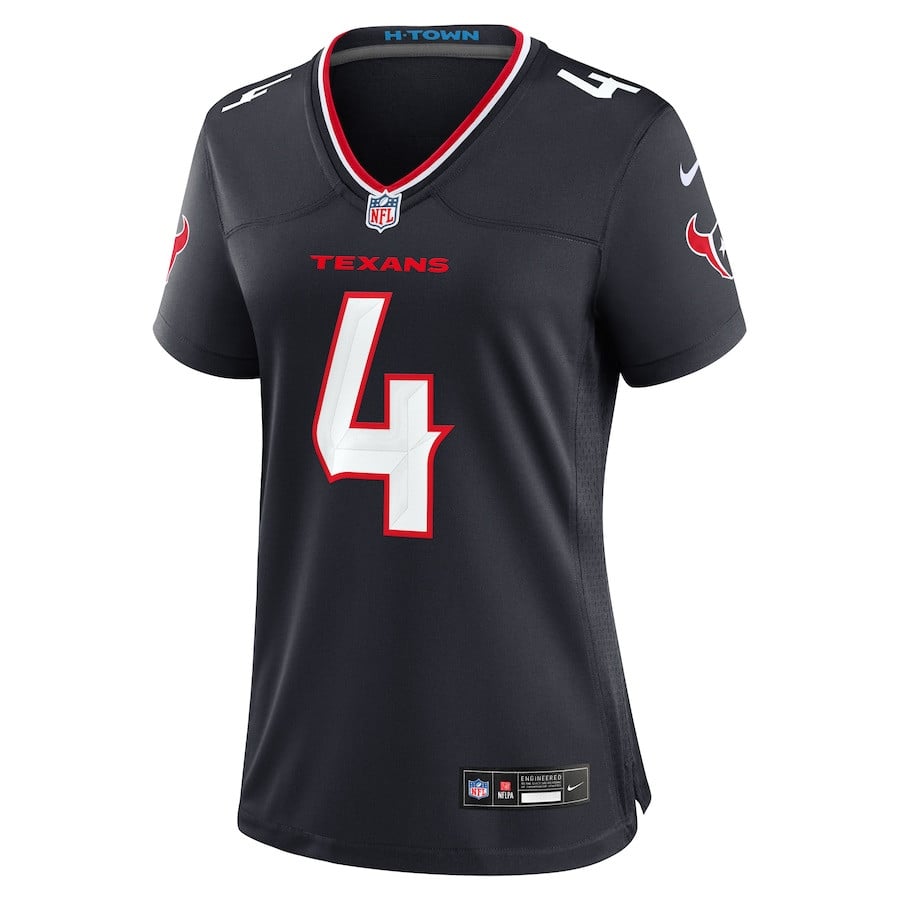 Kamari Lassiter 4 Houston Texans Team Game Navy NFL Jersey Women's
