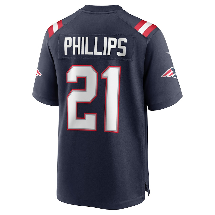 Adrian Phillips 21 New England Patriots Game Navy NFL Jersey Men's