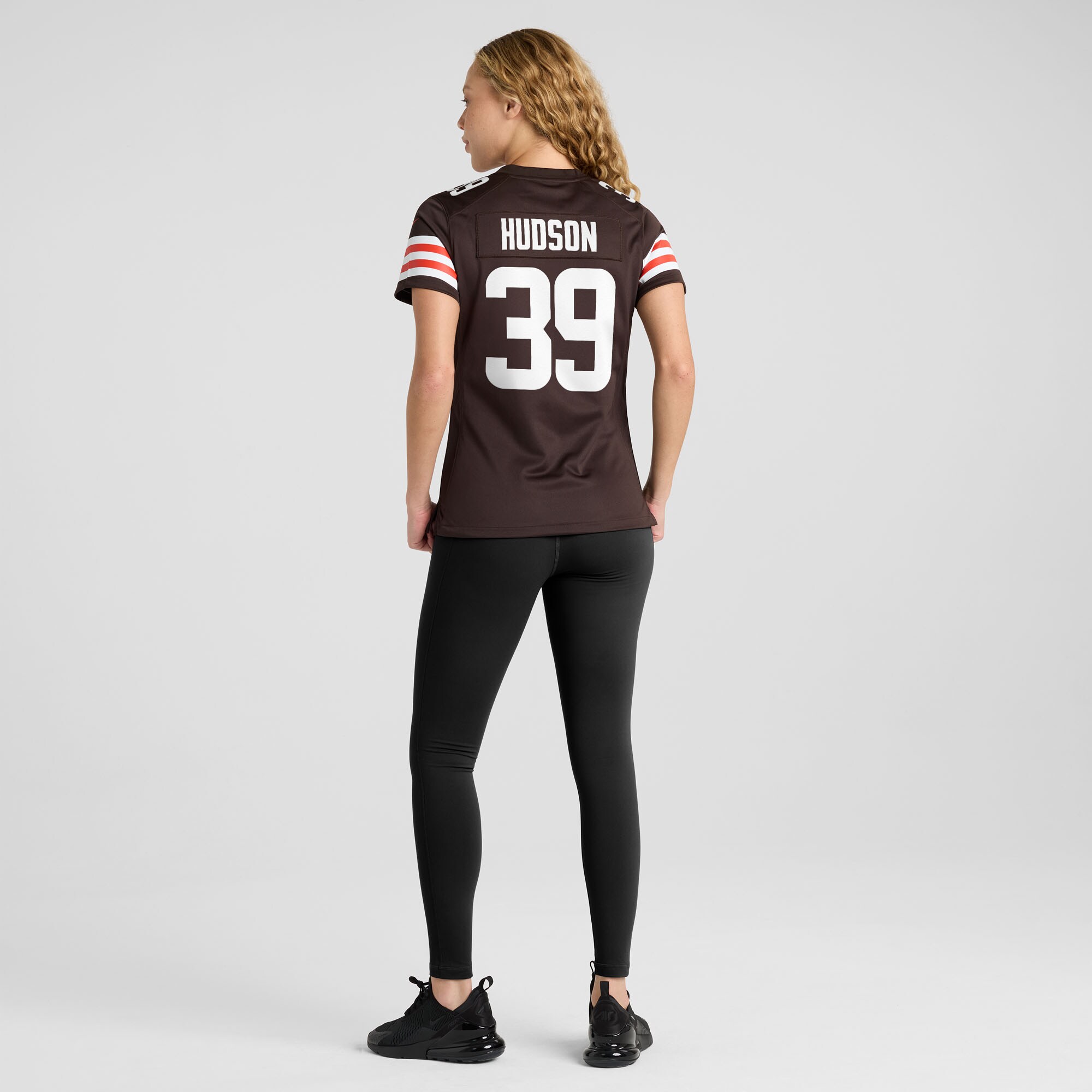 Cleveland Browns Khaleke Hudson Brown Team Game NFL Jersey Women's