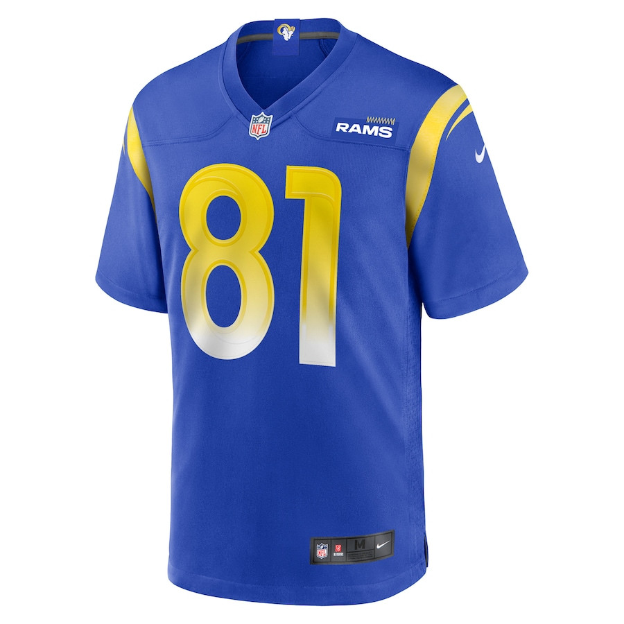 Austin Trammell 81 Los Angeles Rams Game Player Royal NFL Jersey Men's