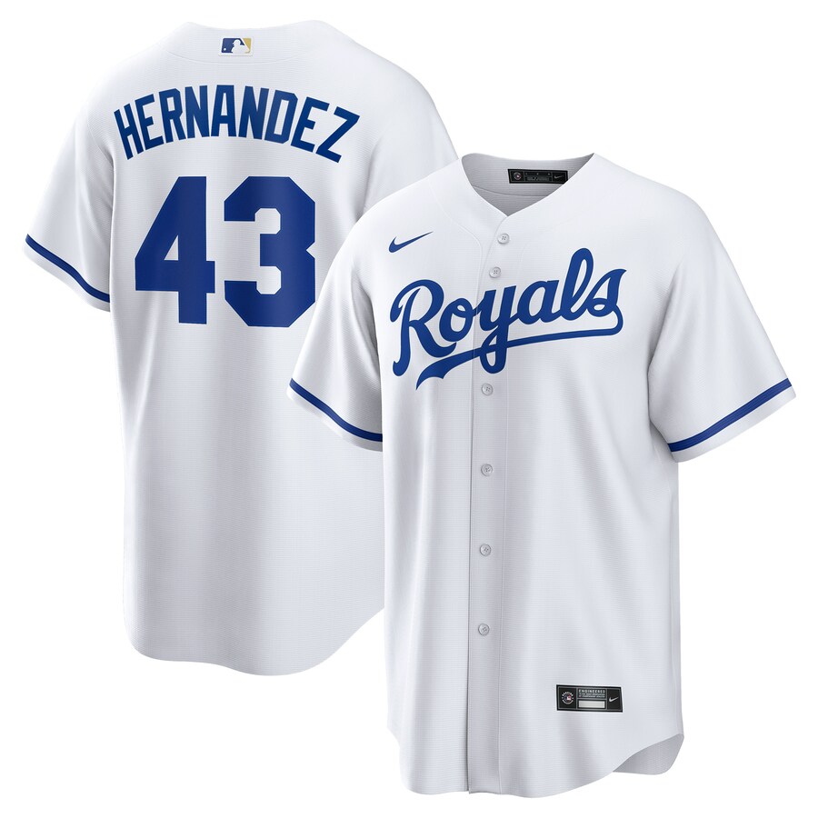Carlos Hernandez Kansas City Royals Home Player Jersey White