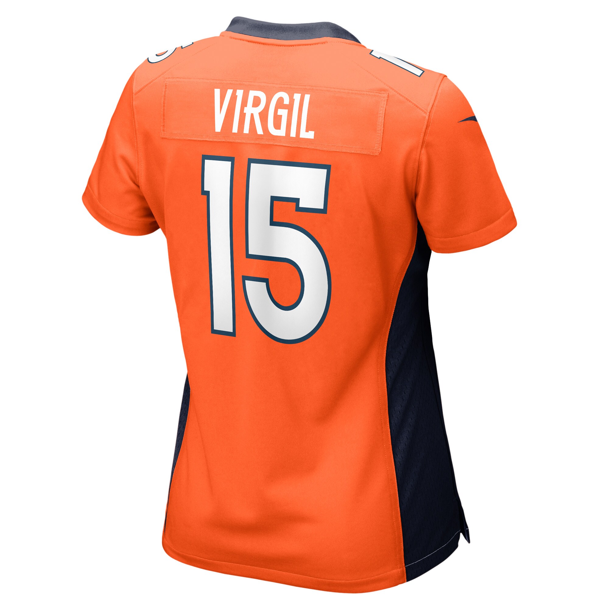 Denver Broncos Jalen Virgil Orange Game Player NFL Jersey Women's