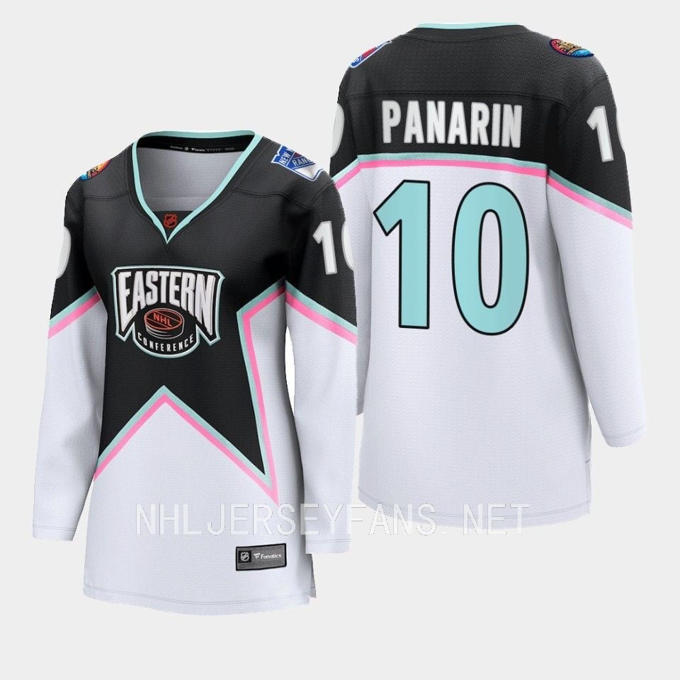 Artemi Panarin 10 New York Rangers 2023 All Star Game Black Equipment NHL Jersey Men's