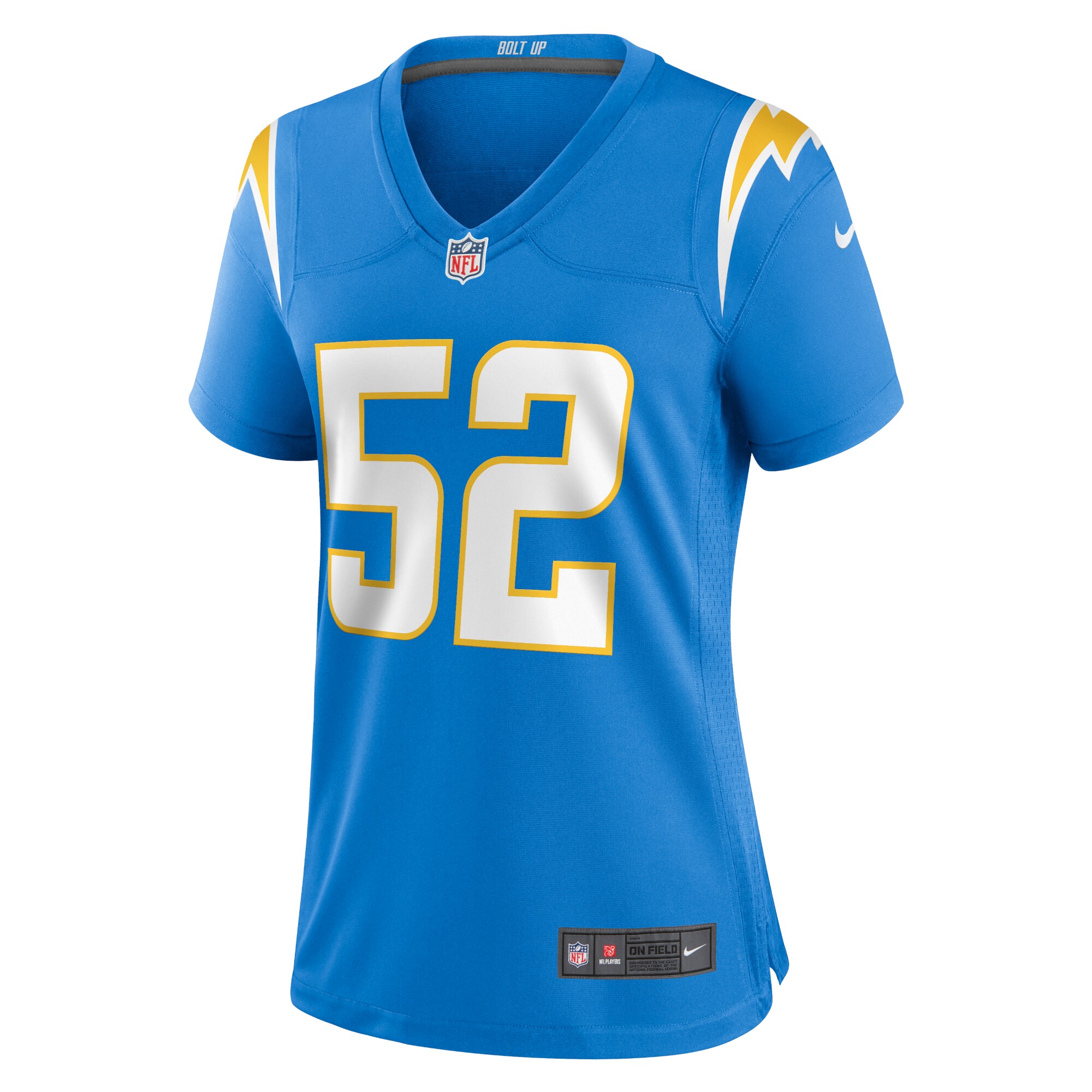 Los Angeles Chargers Khalil Mack Powder Blue Player NFL Jersey Women's