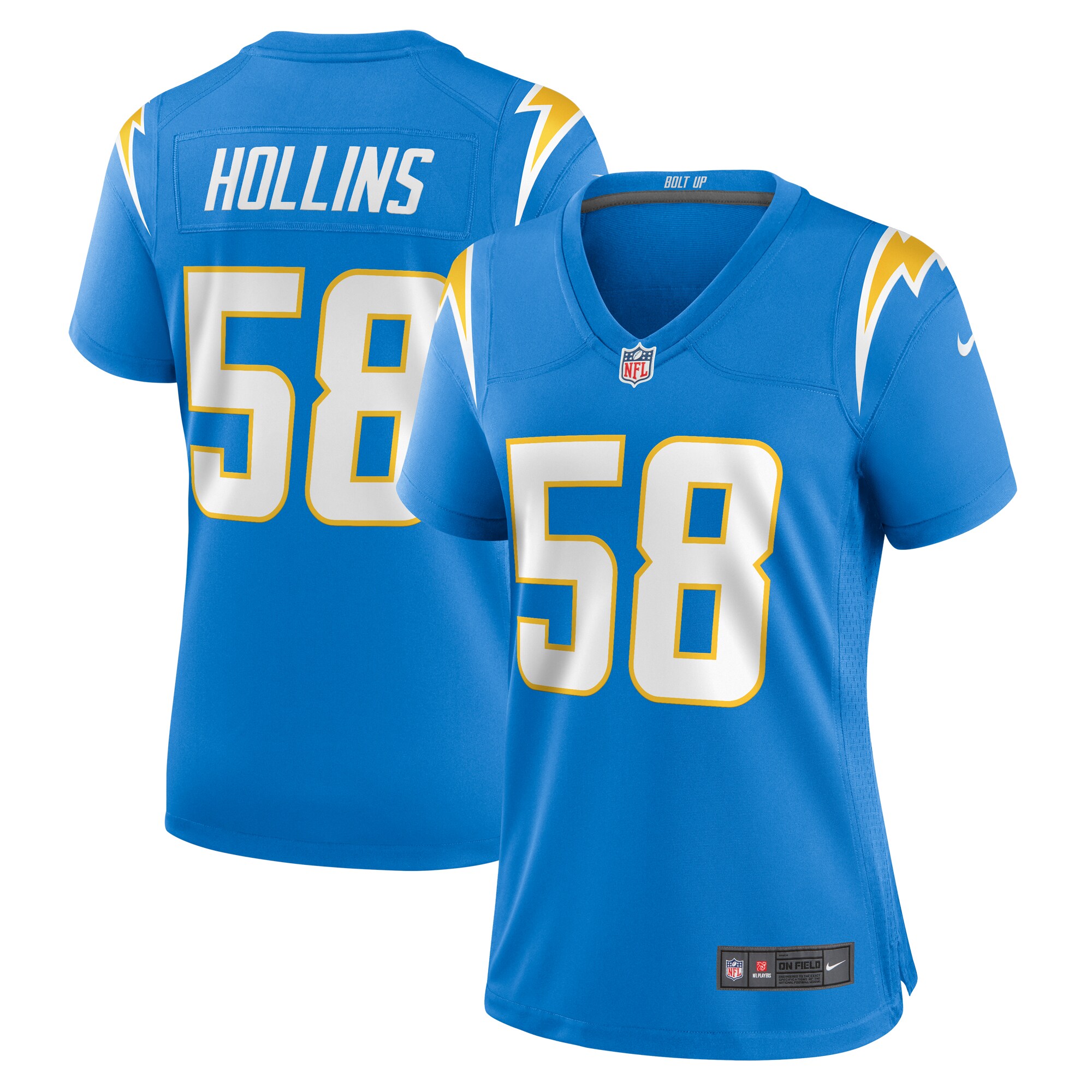 Los Angeles Chargers Justin Hollins Powder Blue Game NFL Jersey Women's