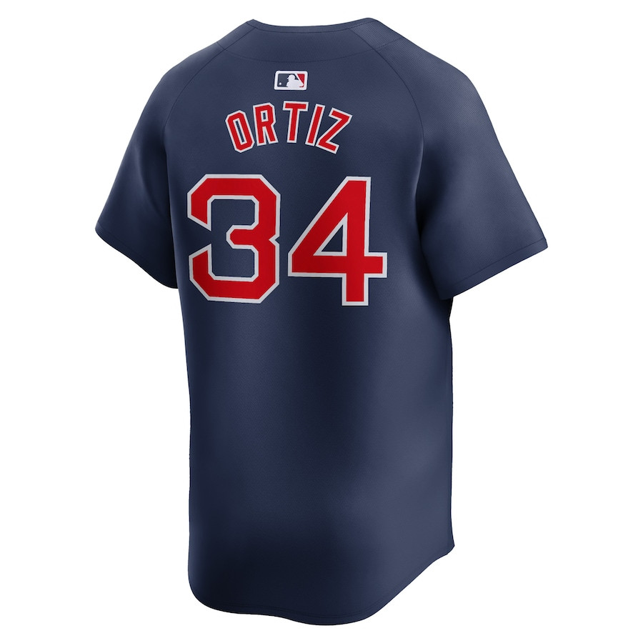 David Ortiz 34 Boston Red Sox Alternate Limited Retired Player Navy MLB Jersey Men's