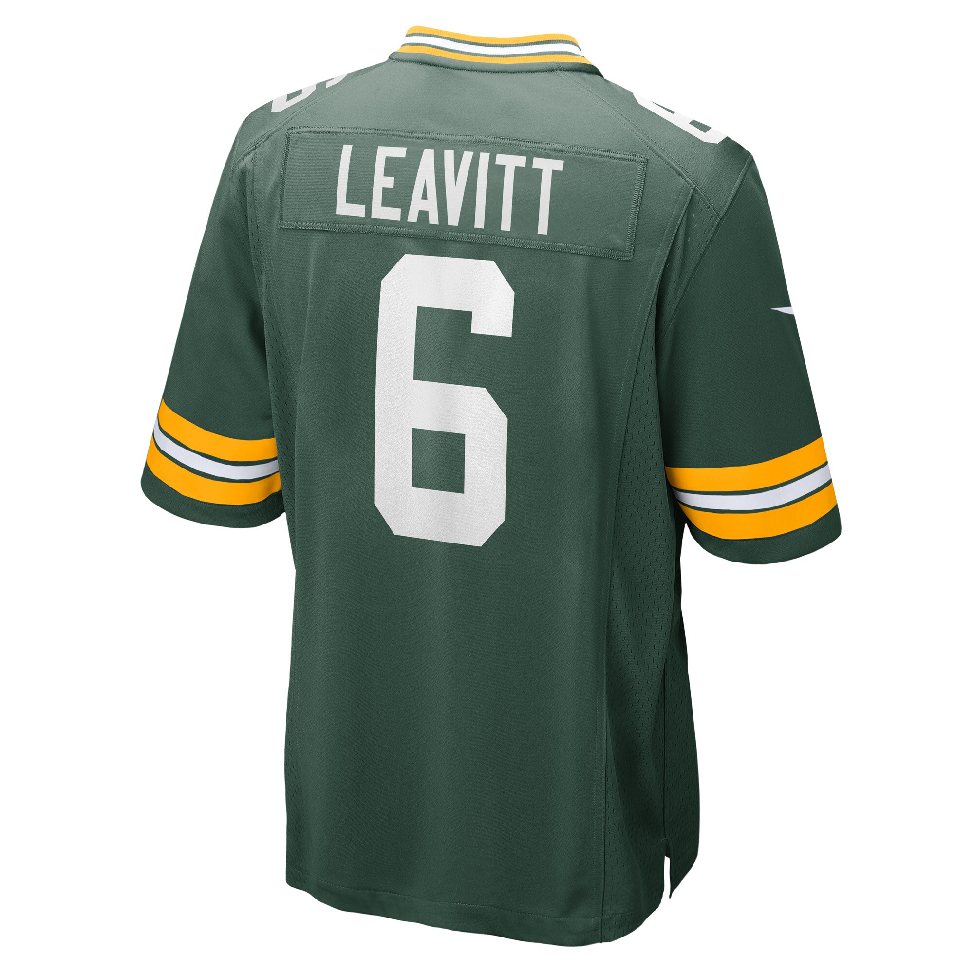 Green Bay Packers Dallin Leavitt Green Game Player NFL Jersey Men's