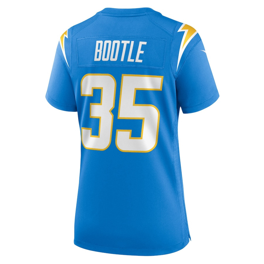 Dicaprio Bootle 35 Los Angeles Chargers Team Game Powder Blue NFL Jersey Women's