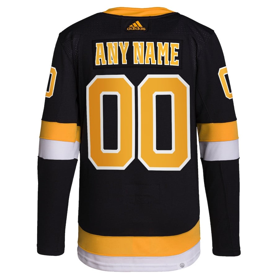 Boston Bruins Alternate Primegreen Custom Black NHL Jersey Men's