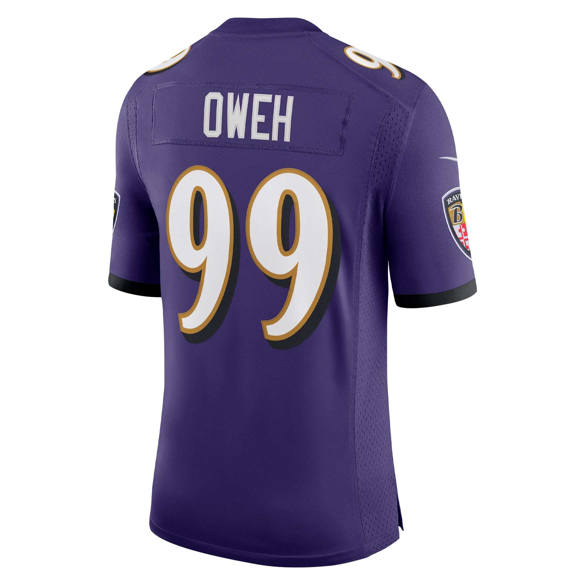 Baltimore Ravens Odafe Oweh Purple Vapor Limited NFL Jersey Men's