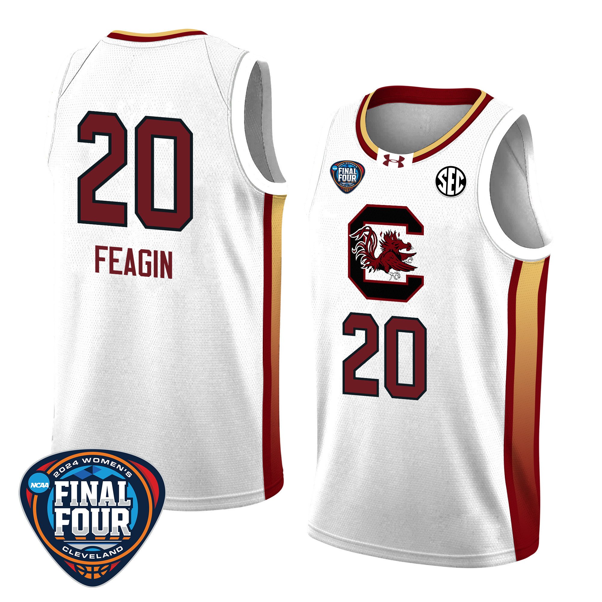 Sania Feagin 20 South Carolina 2024 Final Four Patch Unisex NCAA Jersey Unisex