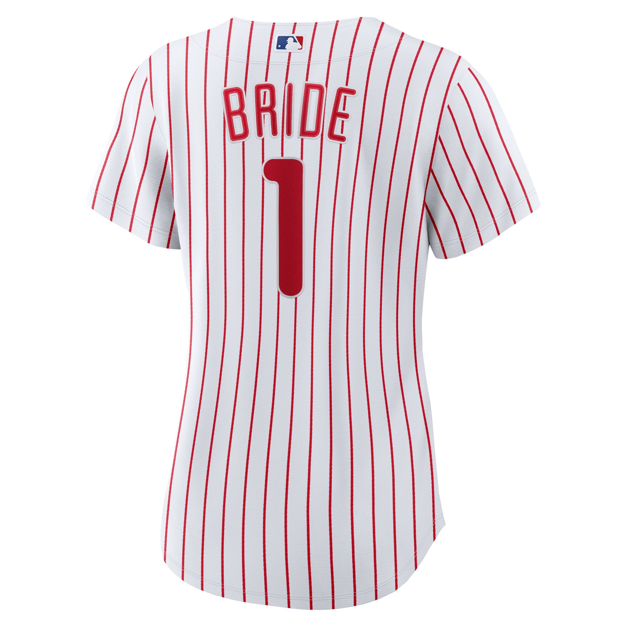 Philadelphia Phillies White #1 Bride Home MLB Jersey Women's