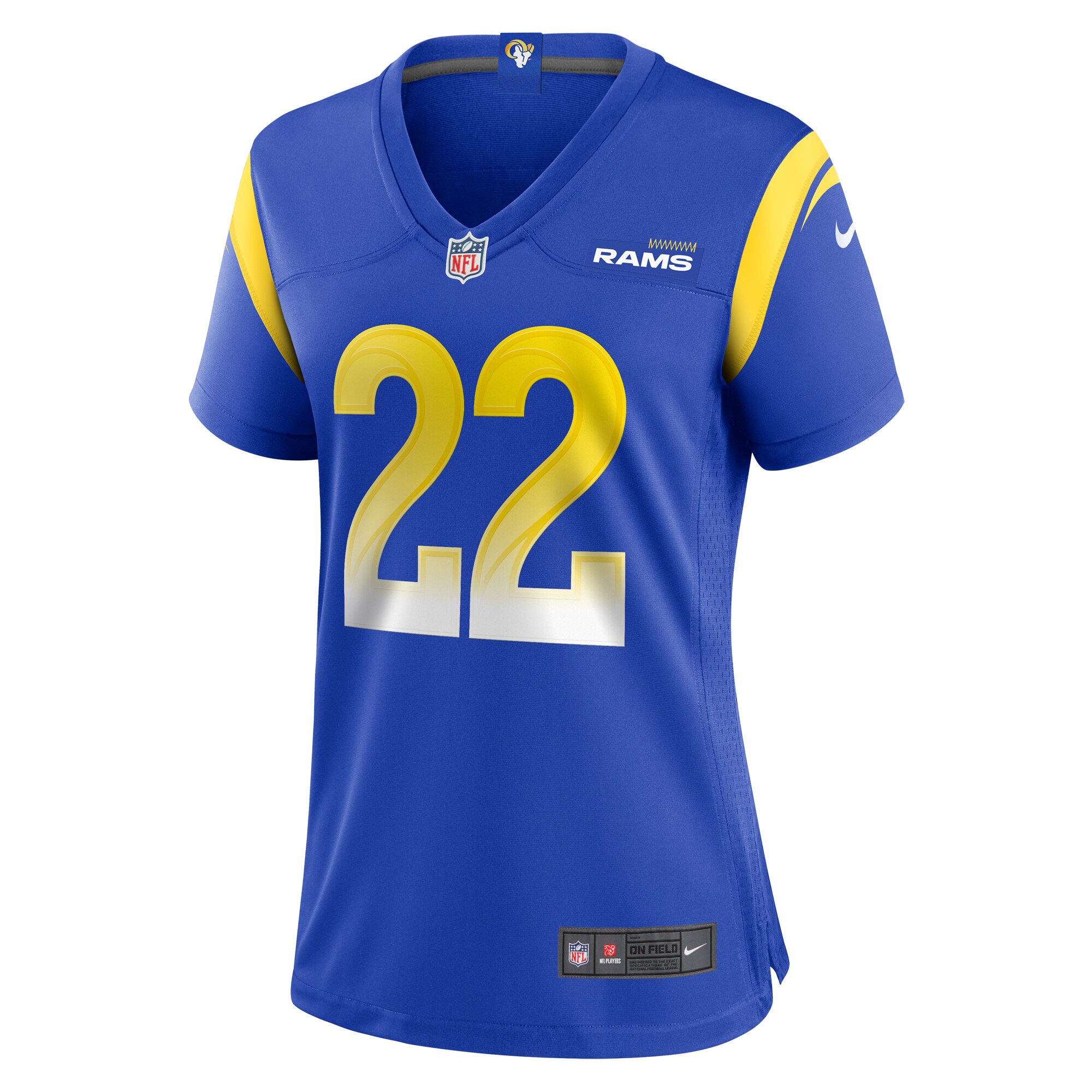 Los Angeles Rams Blake Corum Royal Game NFL Jersey Women's