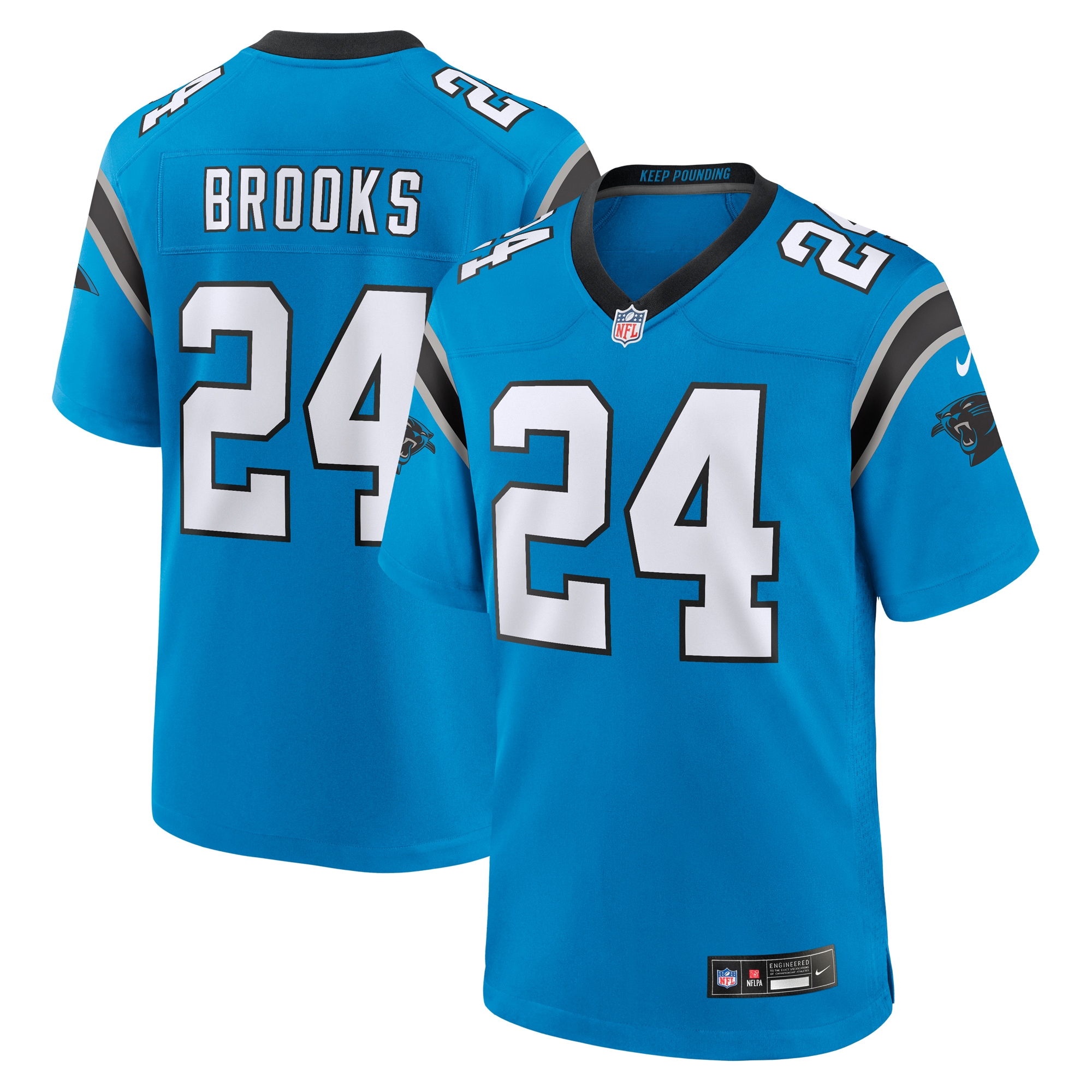 Carolina Panthers Jonathon Brooks Blue Alternate Game Player NFL Jersey Men's