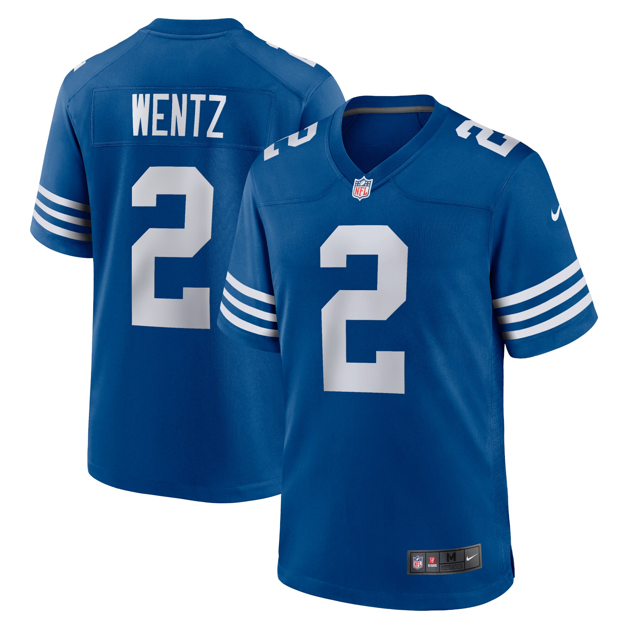 Indianapolis Colts Carson Wentz Royal Alternate Game NFL Jersey Men's