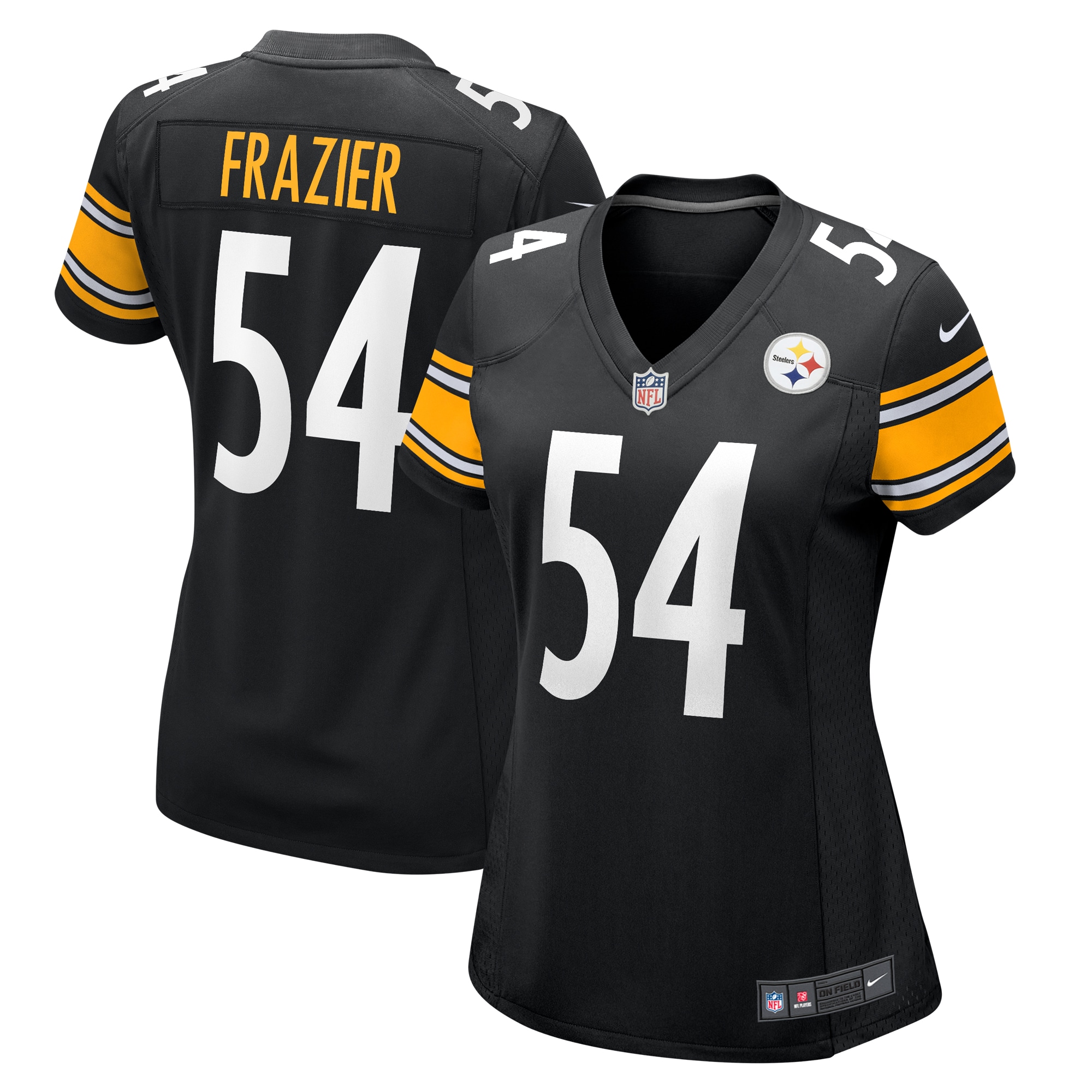Pittsburgh Steelers Zach Frazier Black Game NFL Jersey Women's