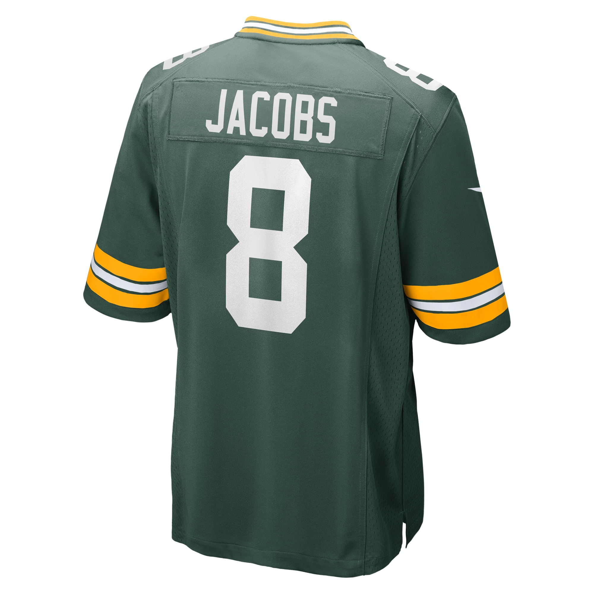 Green Bay Packers Josh Jacobs Green Team Game NFL Jersey Men's