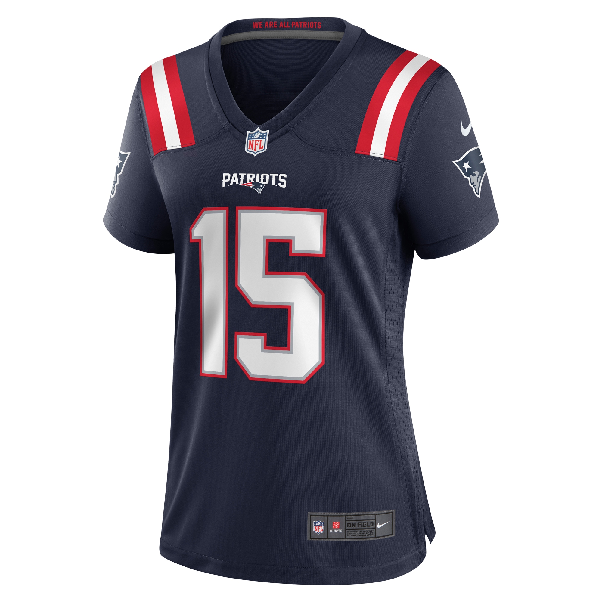 New England Patriots Corliss Waitman Navy Game NFL Jersey Women's