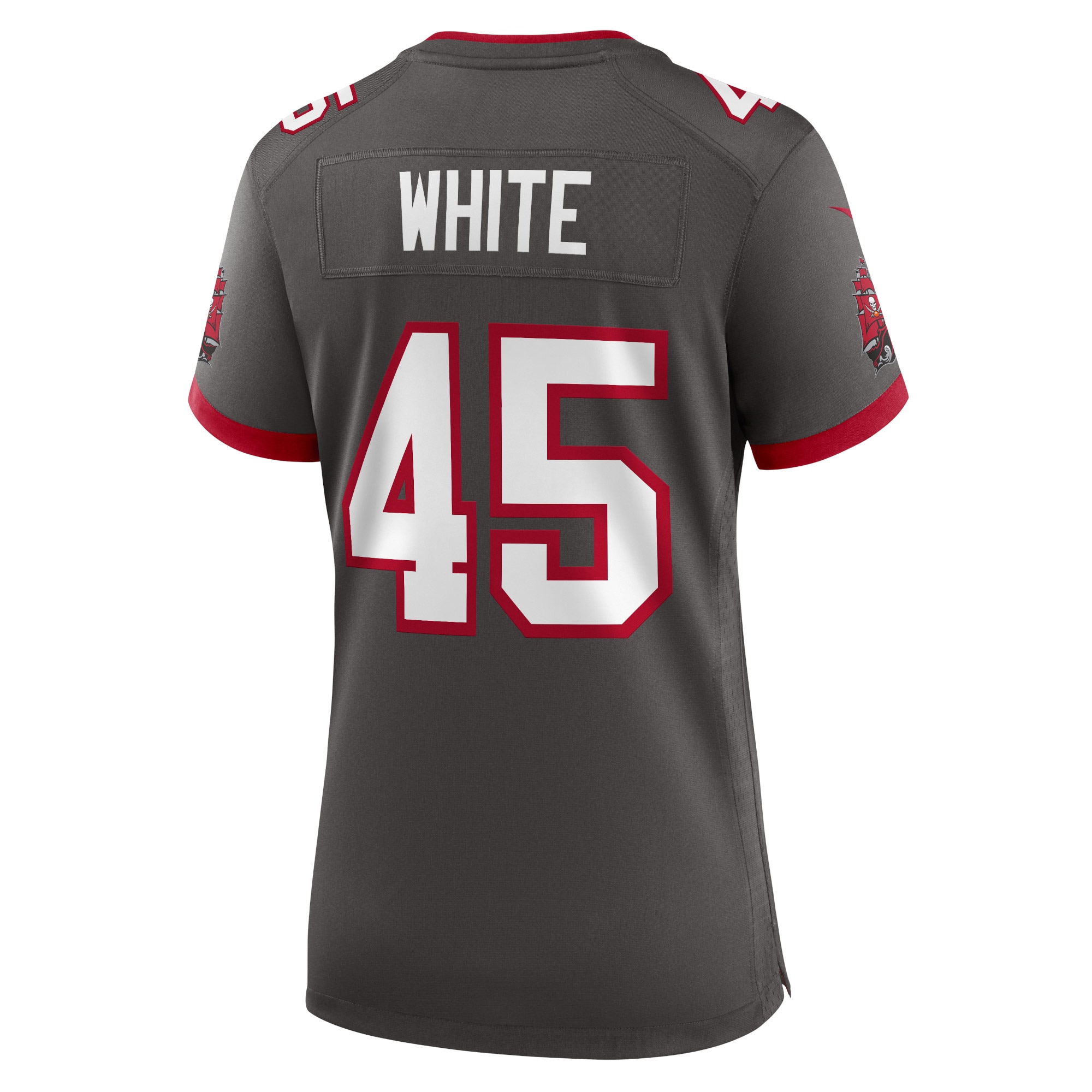 Tampa Bay Buccaneers Devin White Pewter Game NFL Jersey Women's