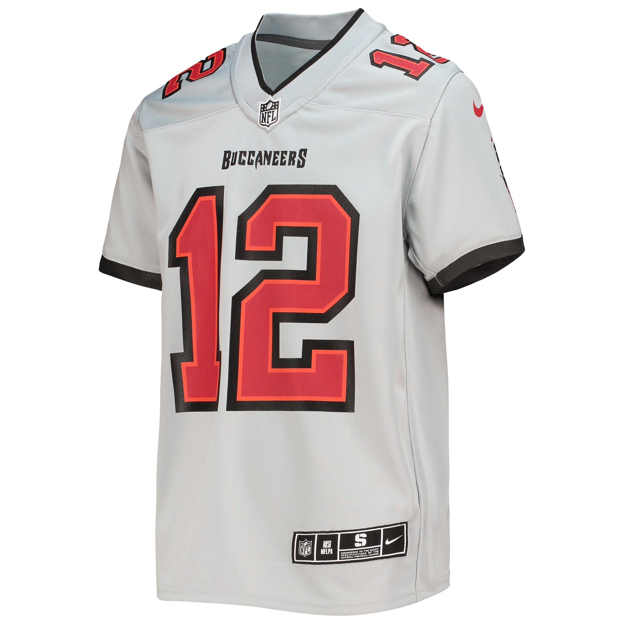 Tampa Bay Buccaneers Tom Brady Gray Inverted Team Game NFL Jersey Youth