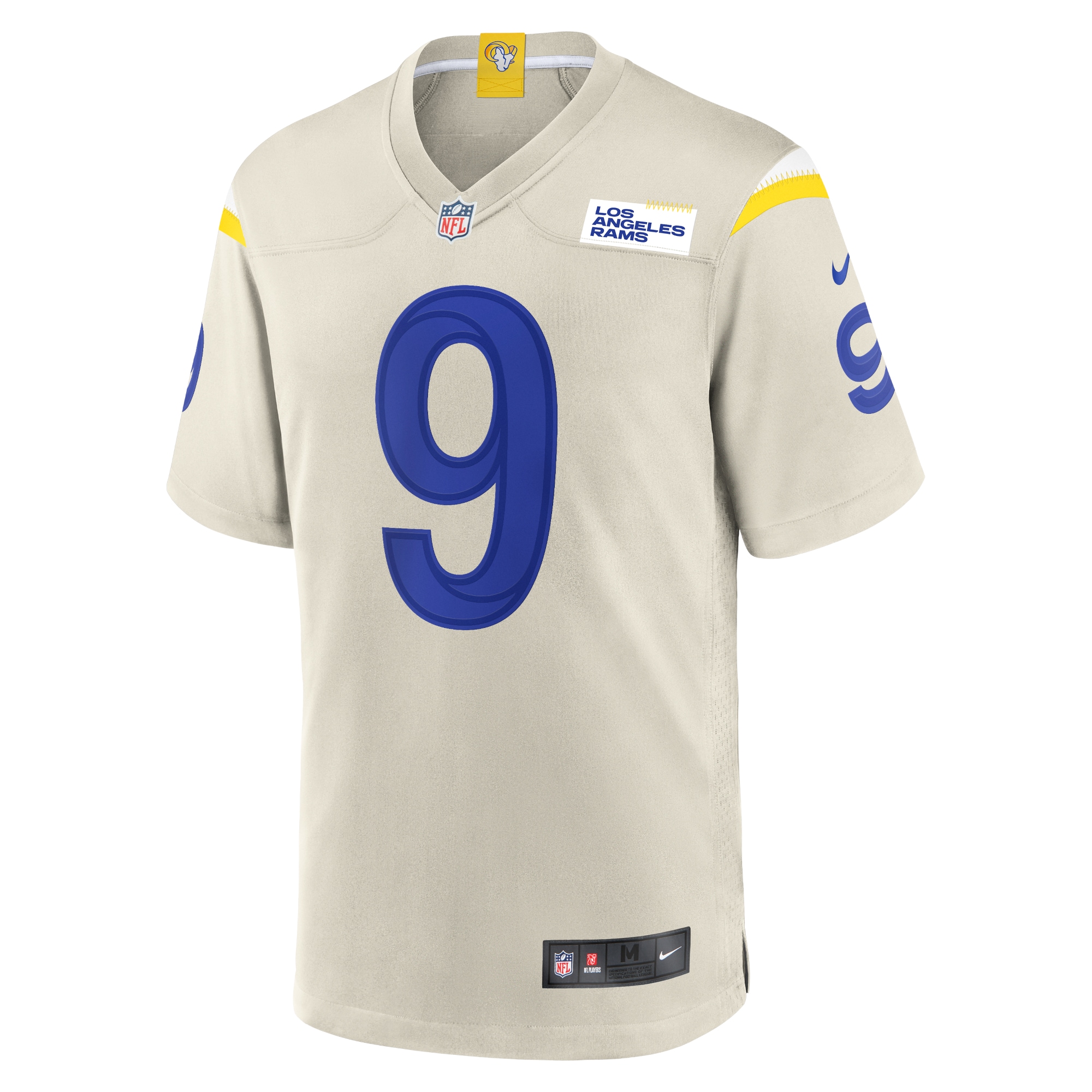 Los Angeles Rams Matthew Stafford Bone Player Game NFL Jersey Men's