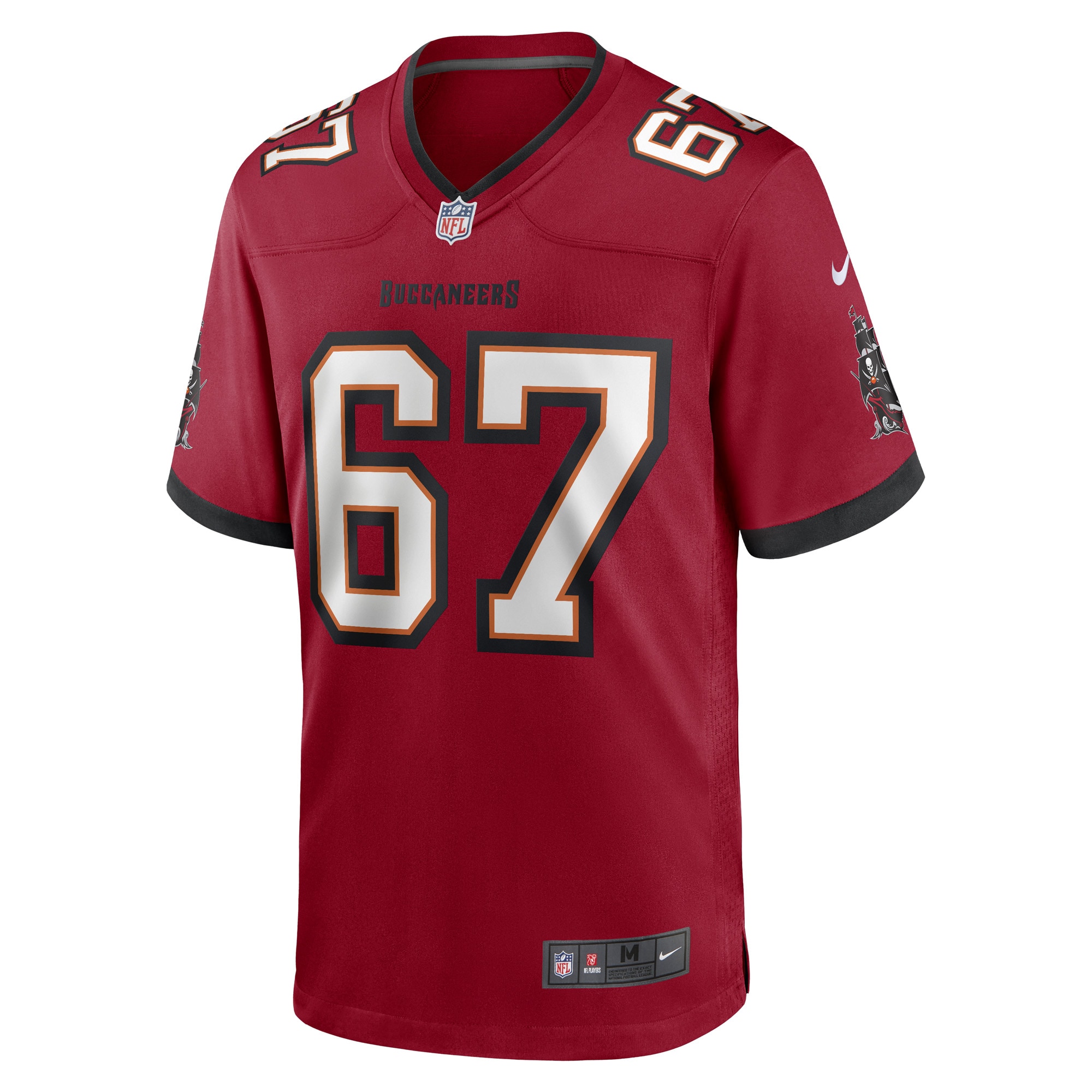 Tampa Bay Buccaneers Luke Goedeke Red Game Player NFL Jersey Men's