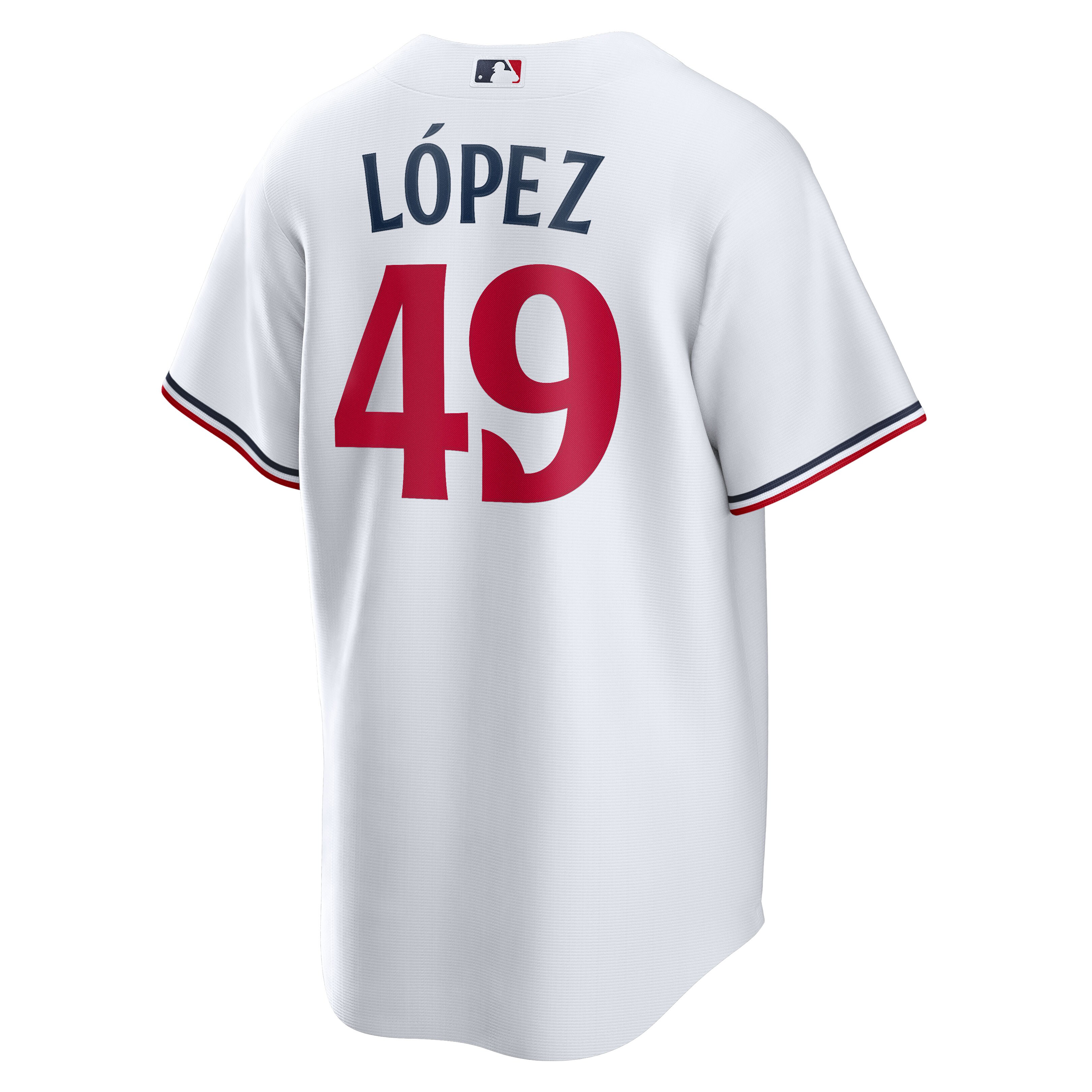 Minnesota Twins Pablo L?pez White Home Player MLB Jersey Men's