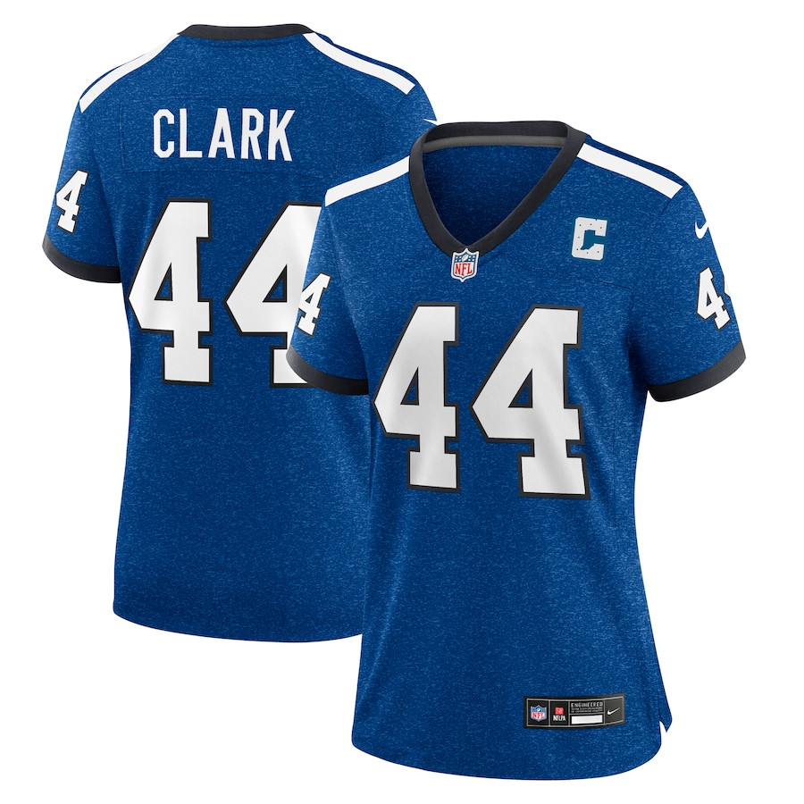 Dallas Clark 44 Indianapolis Colts Indiana Nights Alternate Game Royal NFL Jersey Women's