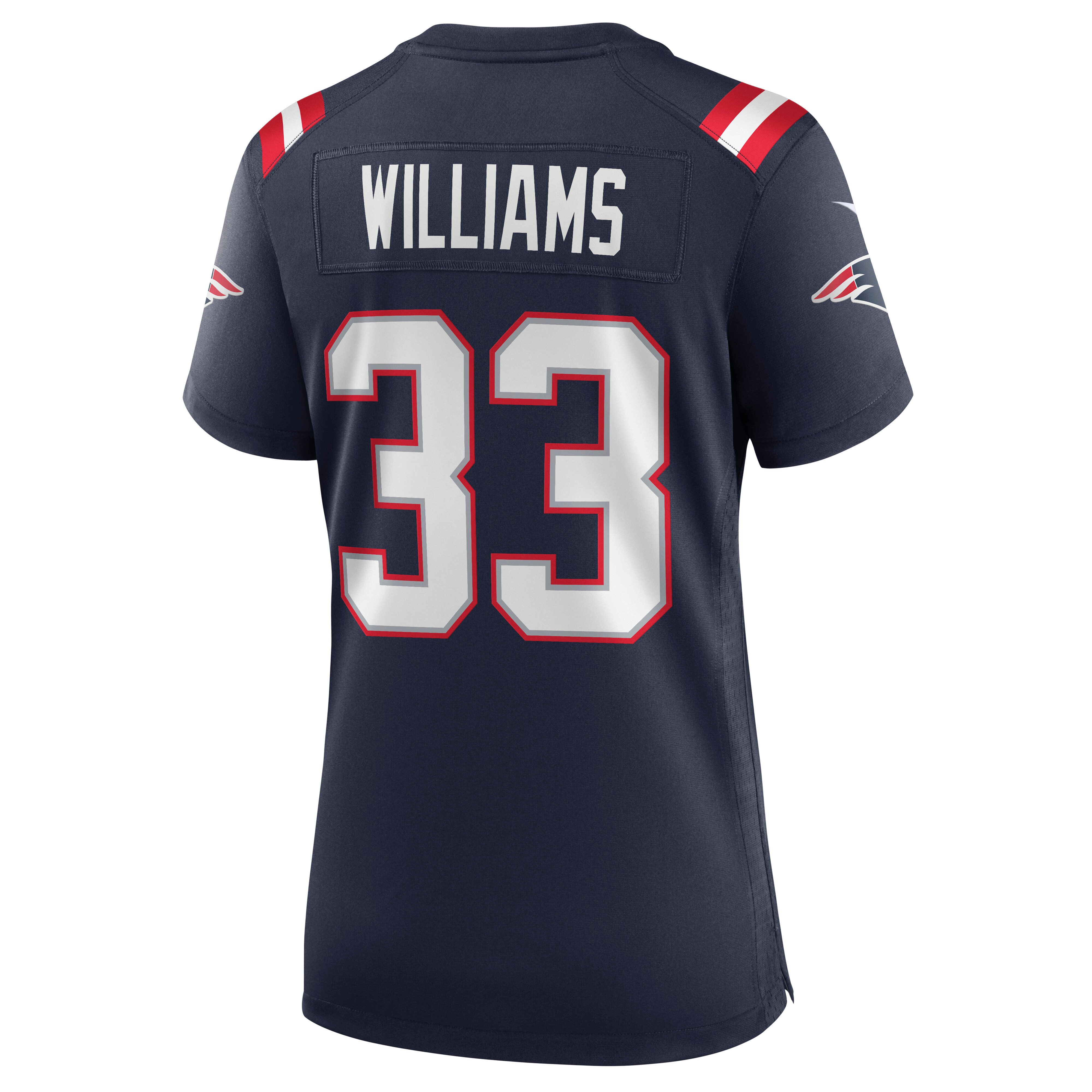 New England Patriots Joejuan Williams Navy Game NFL Jersey Women's