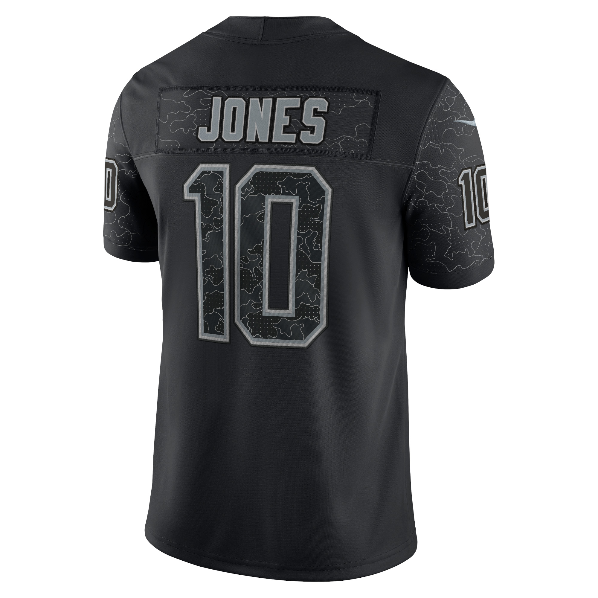 New England Patriots Mac Jones Black RFLCTV Limited NFL Jersey Men's