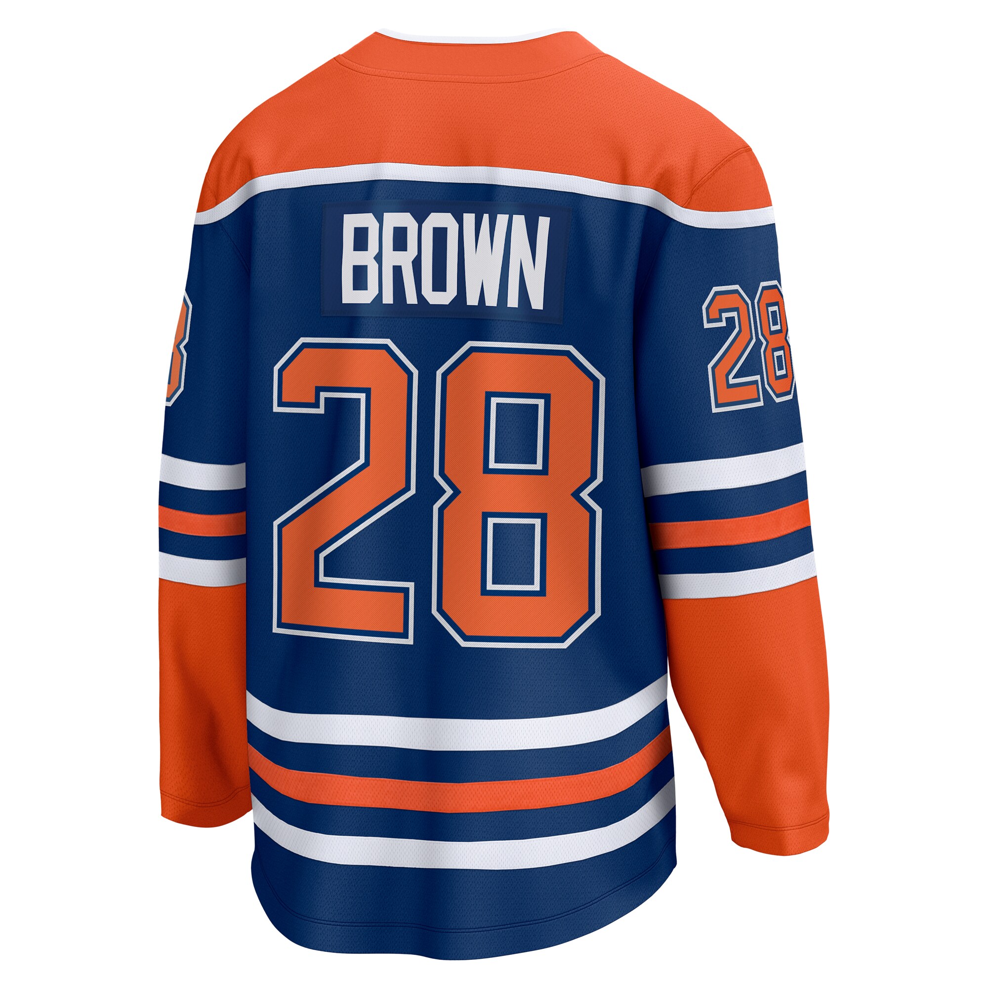 Edmonton Oilers Connor Brown Royal Home Breakaway NHL Jersey Men's