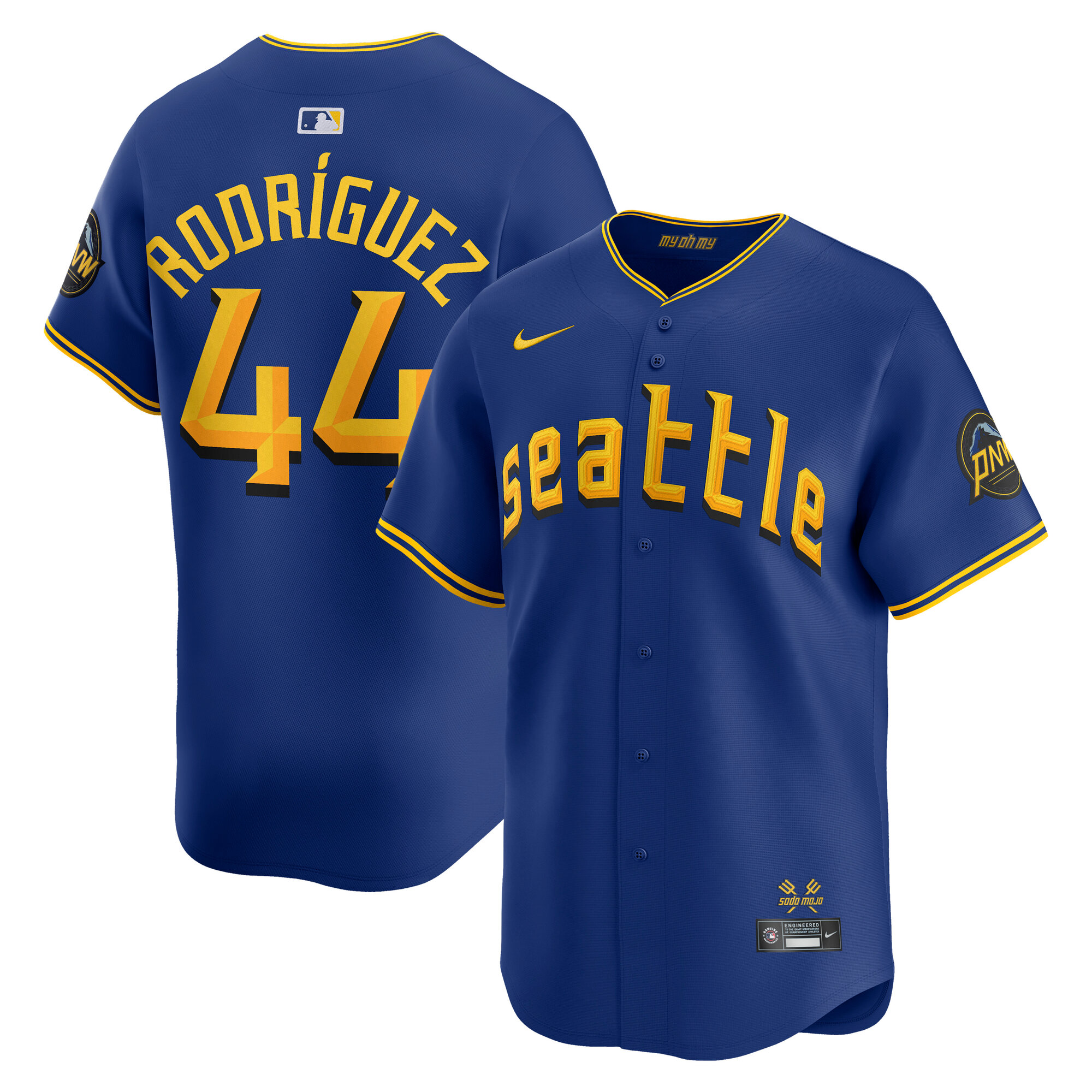 Seattle Mariners Julio Rodriguez Blue City Connect Limited Player MLB Jersey Men's
