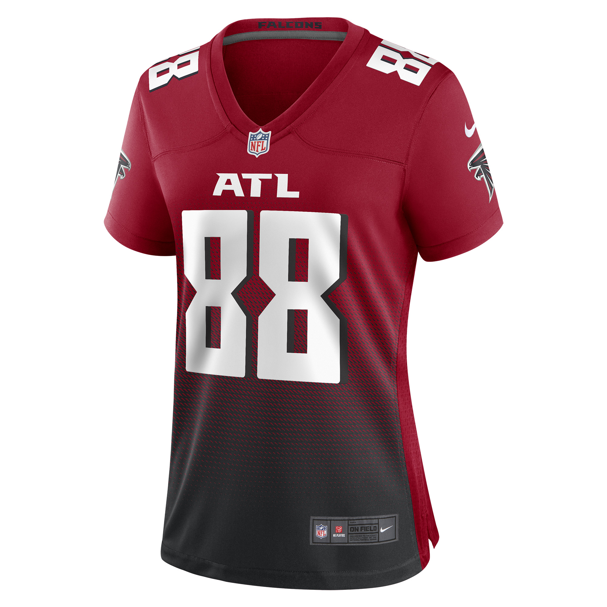 Atlanta Falcons Tony Gonzalez Red Retired Game NFL Jersey Women's