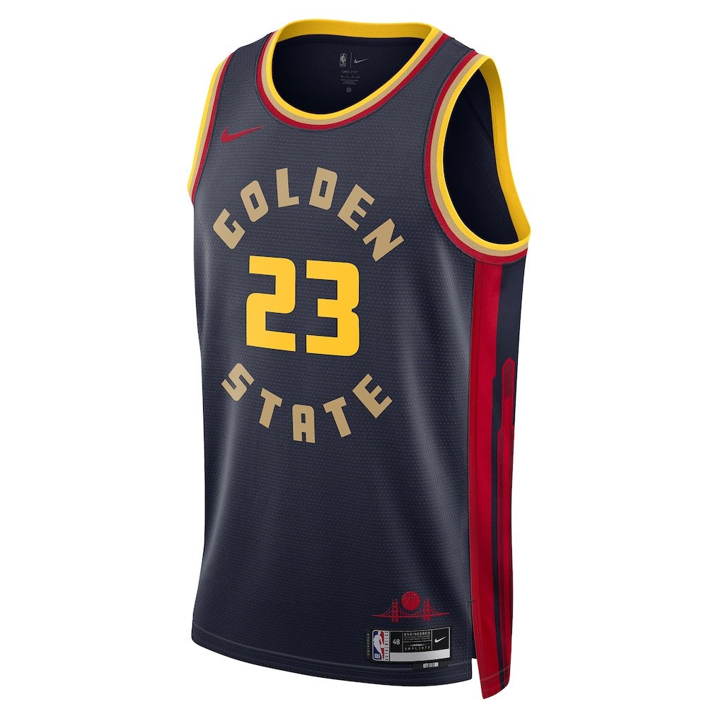 Draymond Green 23 Golden State Warriors Unisex 2024/25 Swingman Player City Edition Navy NBA Jersey Unisex