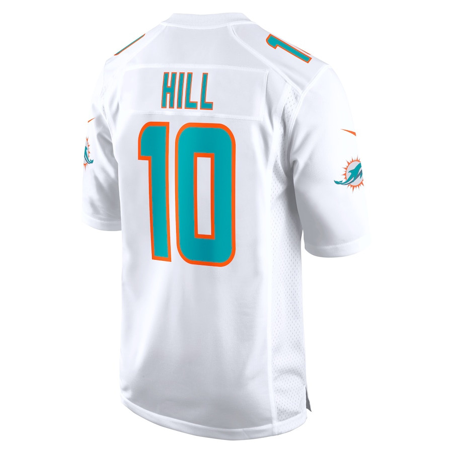 Tyreek Hill 10 Miami Dolphins Run Cheetah Run Game White NFL Jersey Men's