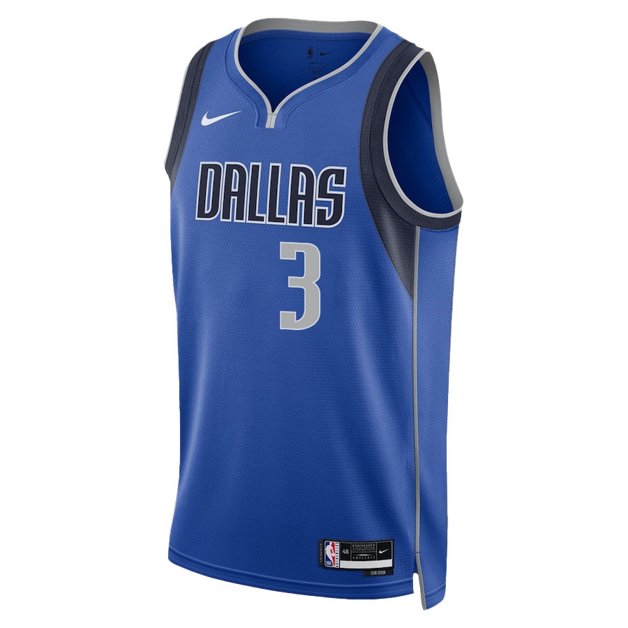 Alex Fudge 3 Dallas Mavericks 2024 FINALS PATCH Swingman Icon Edition Blue NBA Jersey Men's