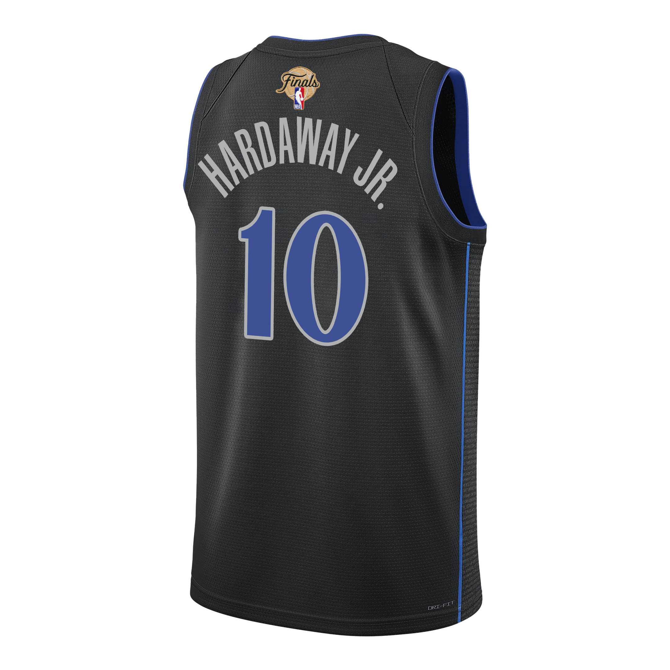 Tim Hardaway Jr. 10 Dallas Mavericks 2024 FINALS PATCH Swingman City Edition Black NBA Jersey Men's