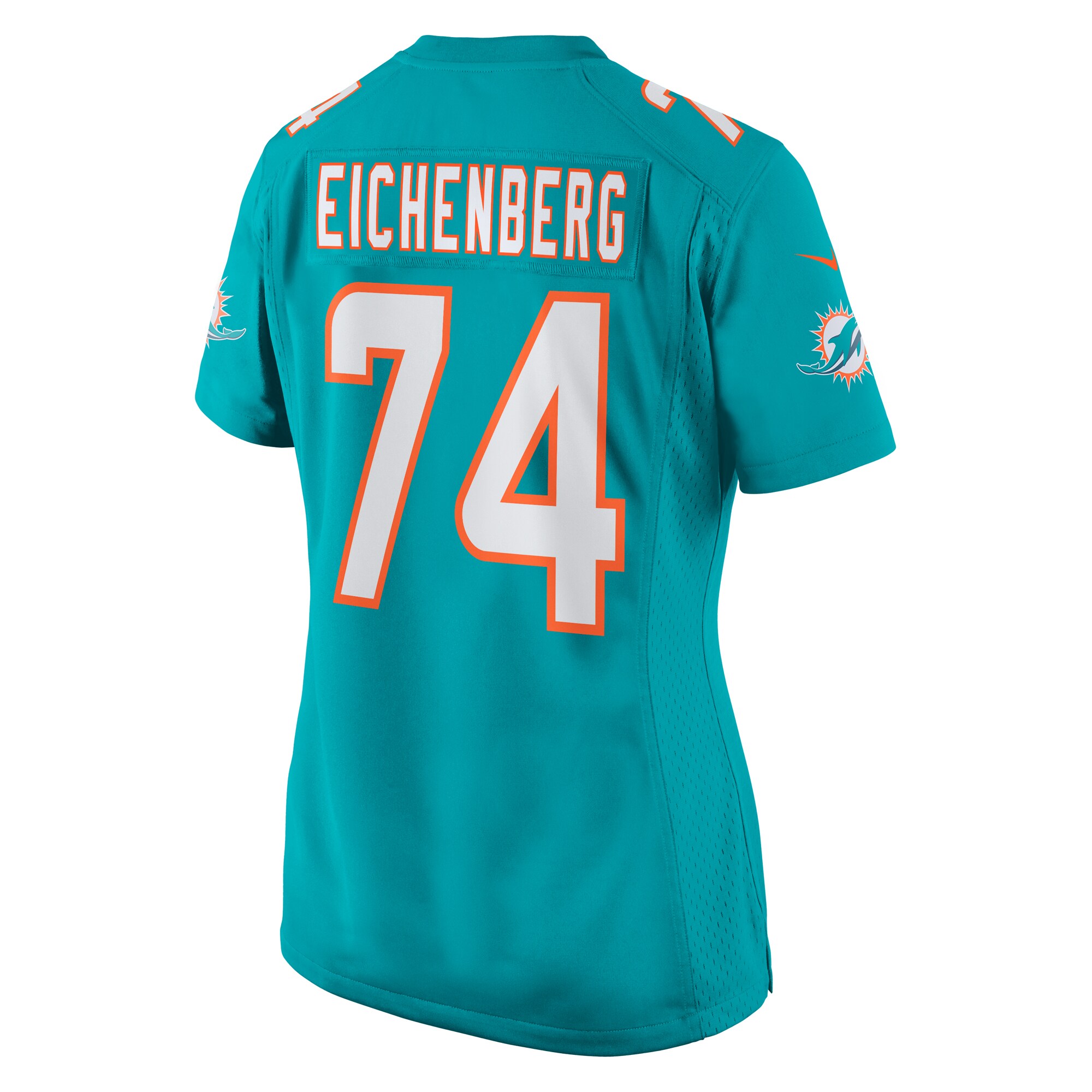 Miami Dolphins Liam Eichenberg Aqua Game NFL Jersey Women's