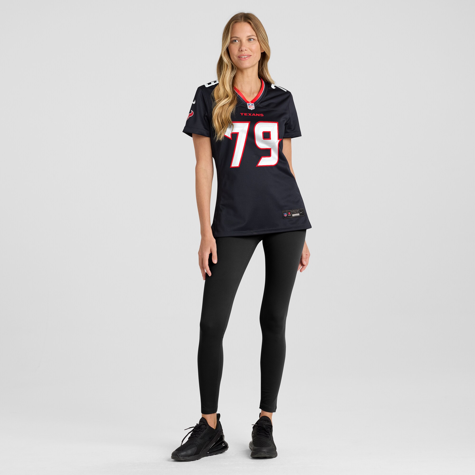 Houston Texans Tremayne Anchrum Jr. Navy Team Game NFL Jersey Women's