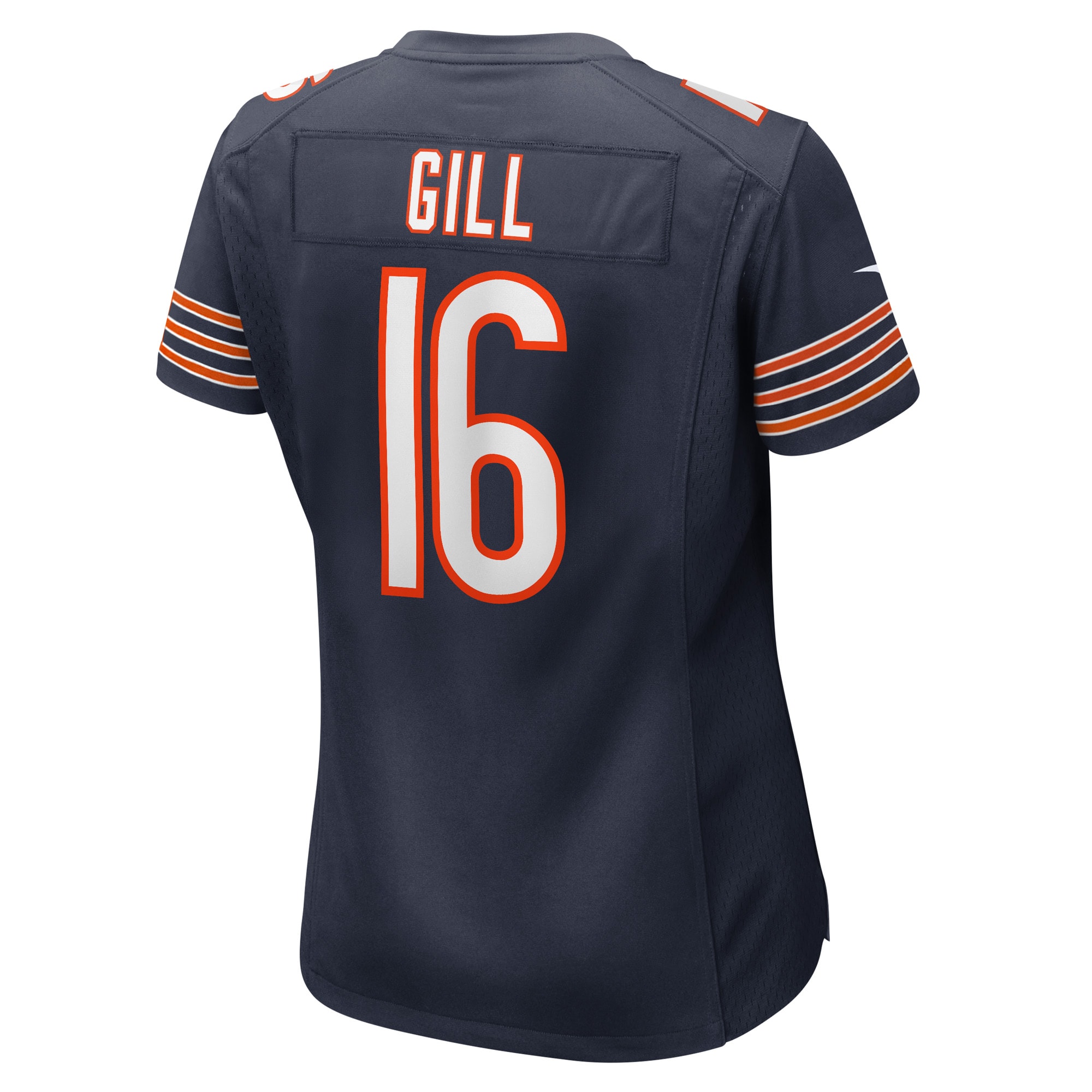 Chicago Bears Trenton Gill Navy Game Player NFL Jersey Women's