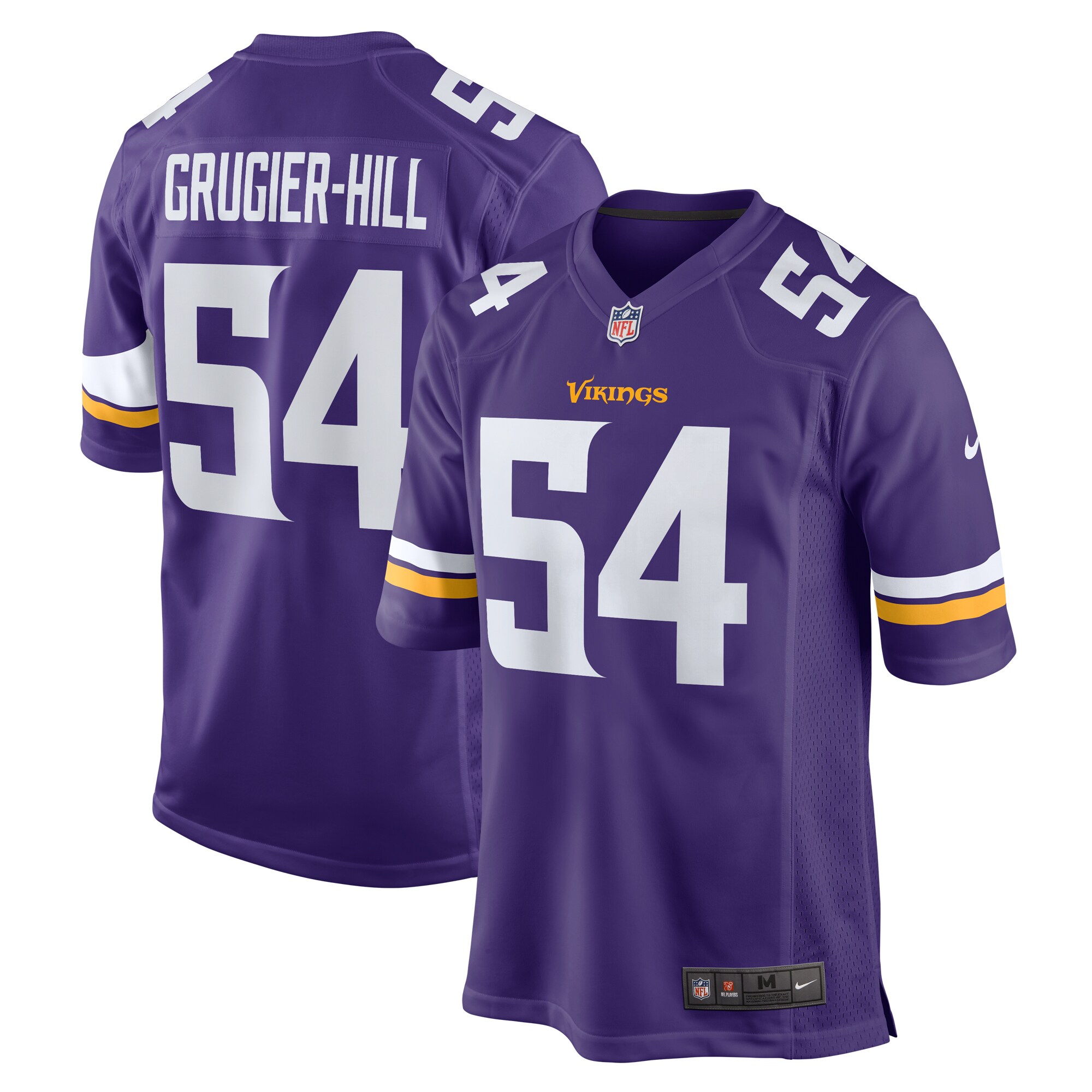 Minnesota Vikings Kamu Grugier-Hill Purple Game NFL Jersey Men's