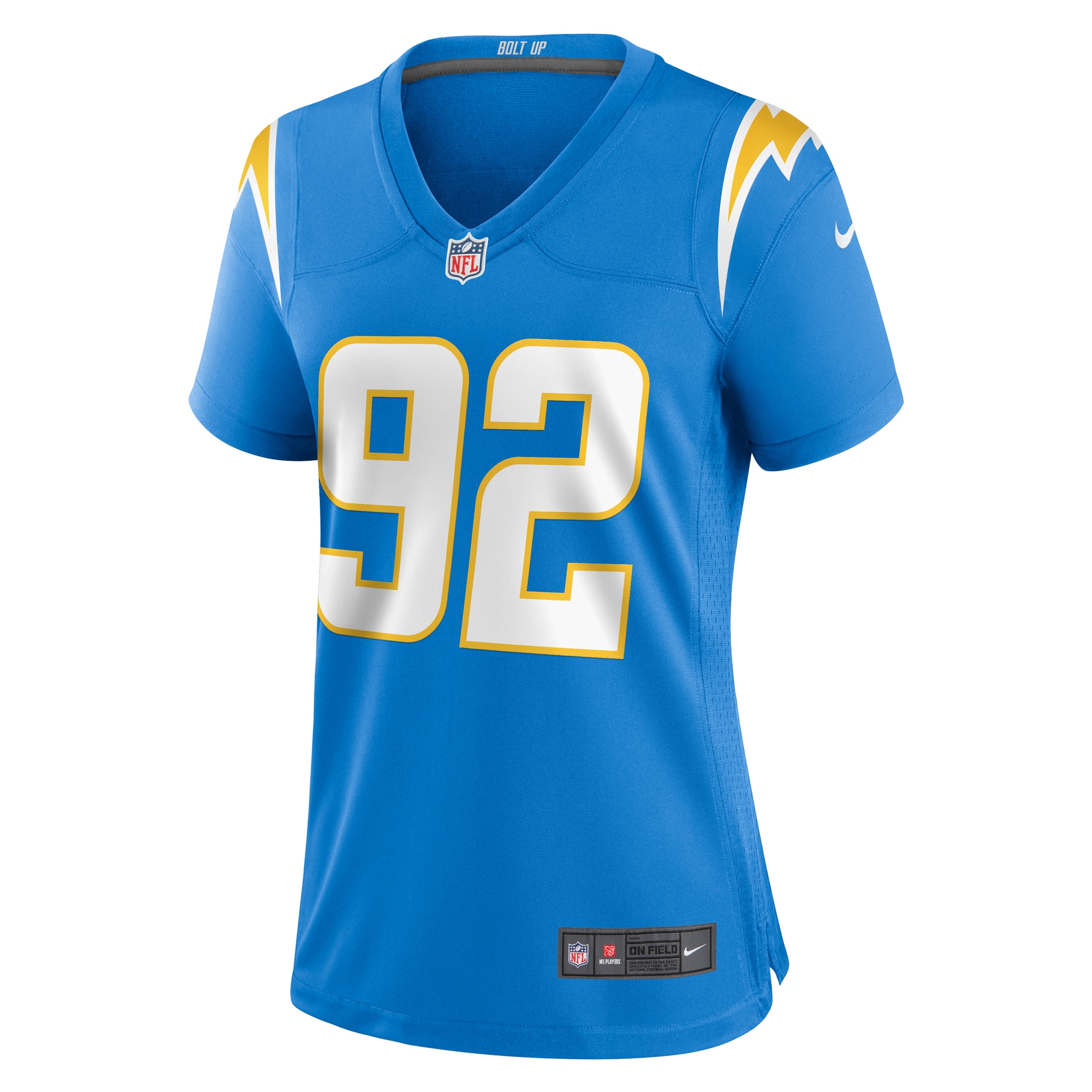 Los Angeles Chargers Justin Eboigbe Powder Blue Game NFL Jersey Women's