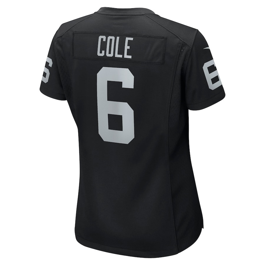AJ Cole 6 Las Vegas Raiders Game Black NFL Jersey Women's