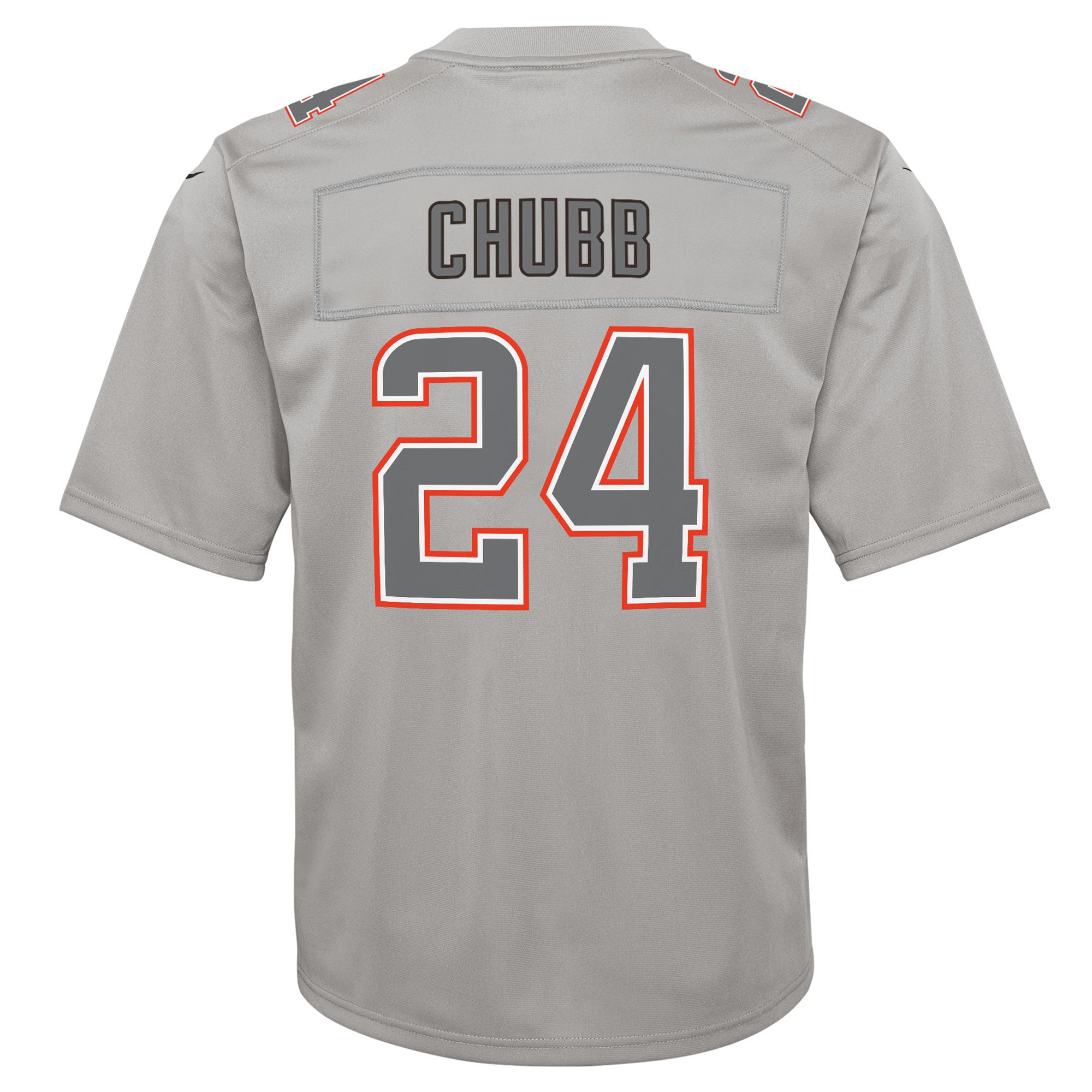 Cleveland Browns Nick Chubb Gray Atmosphere Game NFL Jersey Youth