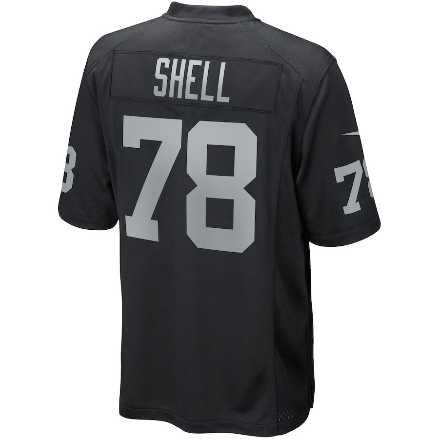 Art Shell 78 Las Vegas Raiders Game Retired Black NFL Jersey Men's